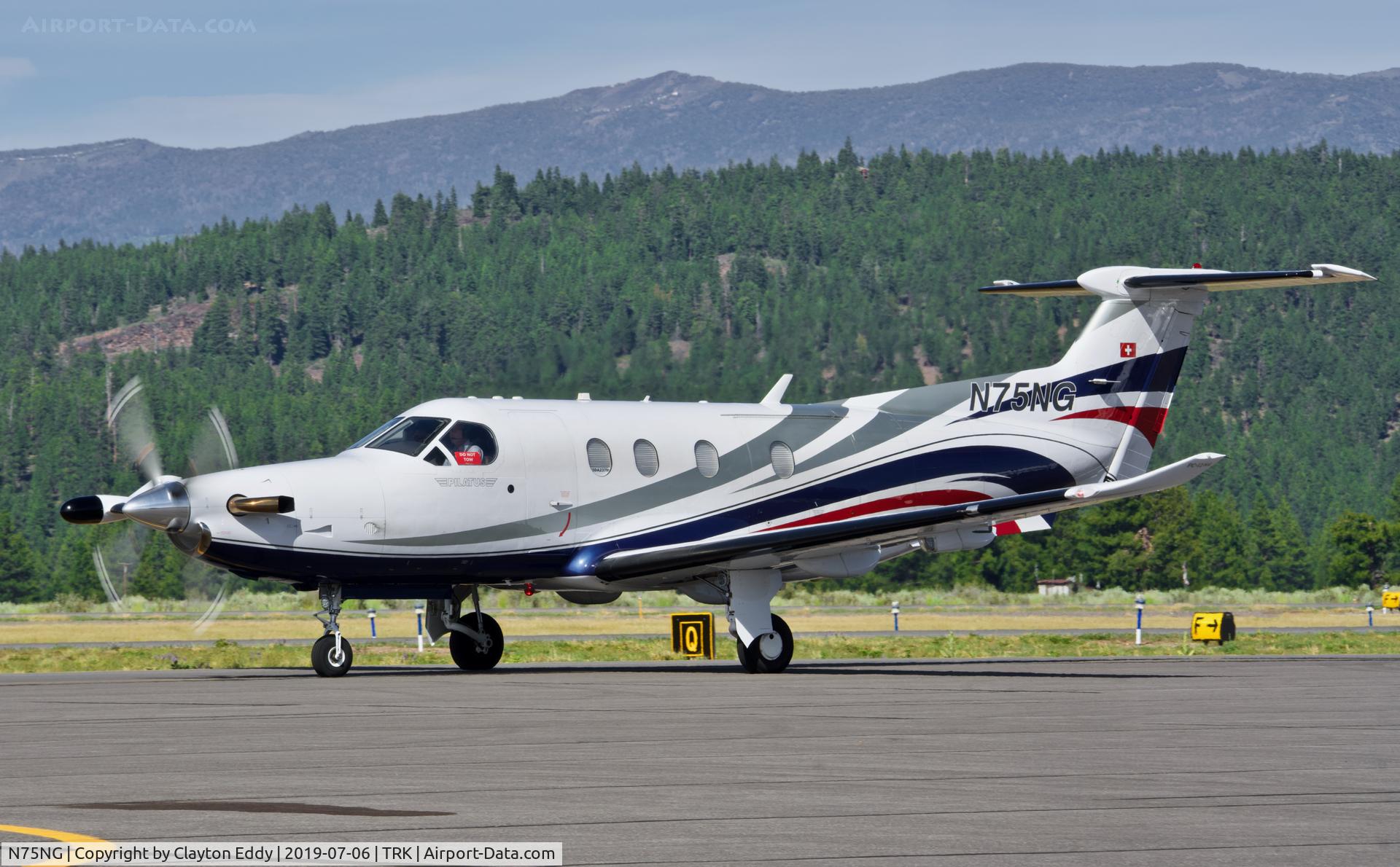 N75NG, 2012 Pilatus PC-12/47E C/N 1375, Truckee Airport California 2019.