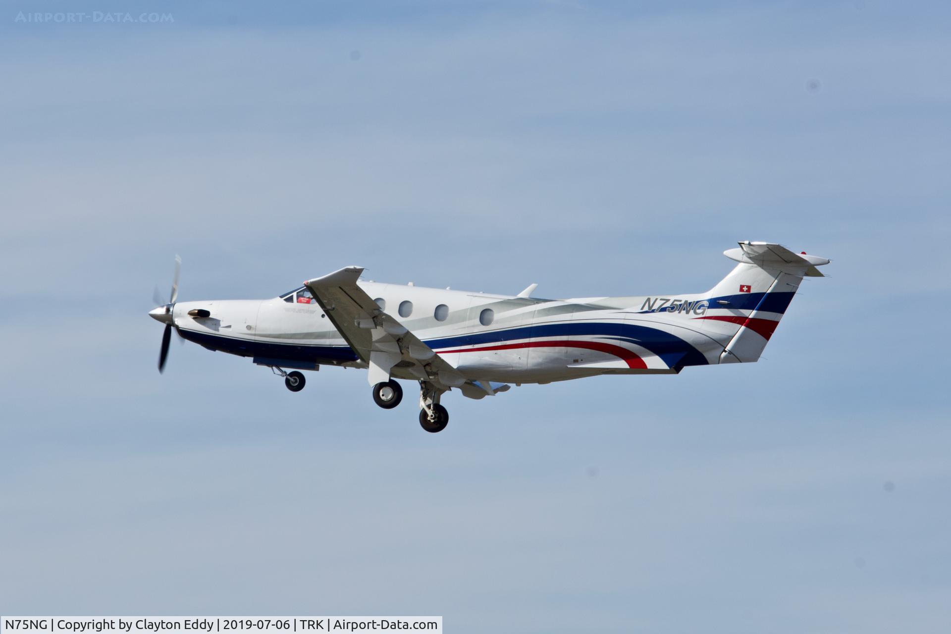N75NG, 2012 Pilatus PC-12/47E C/N 1375, Truckee Airport California 2019.