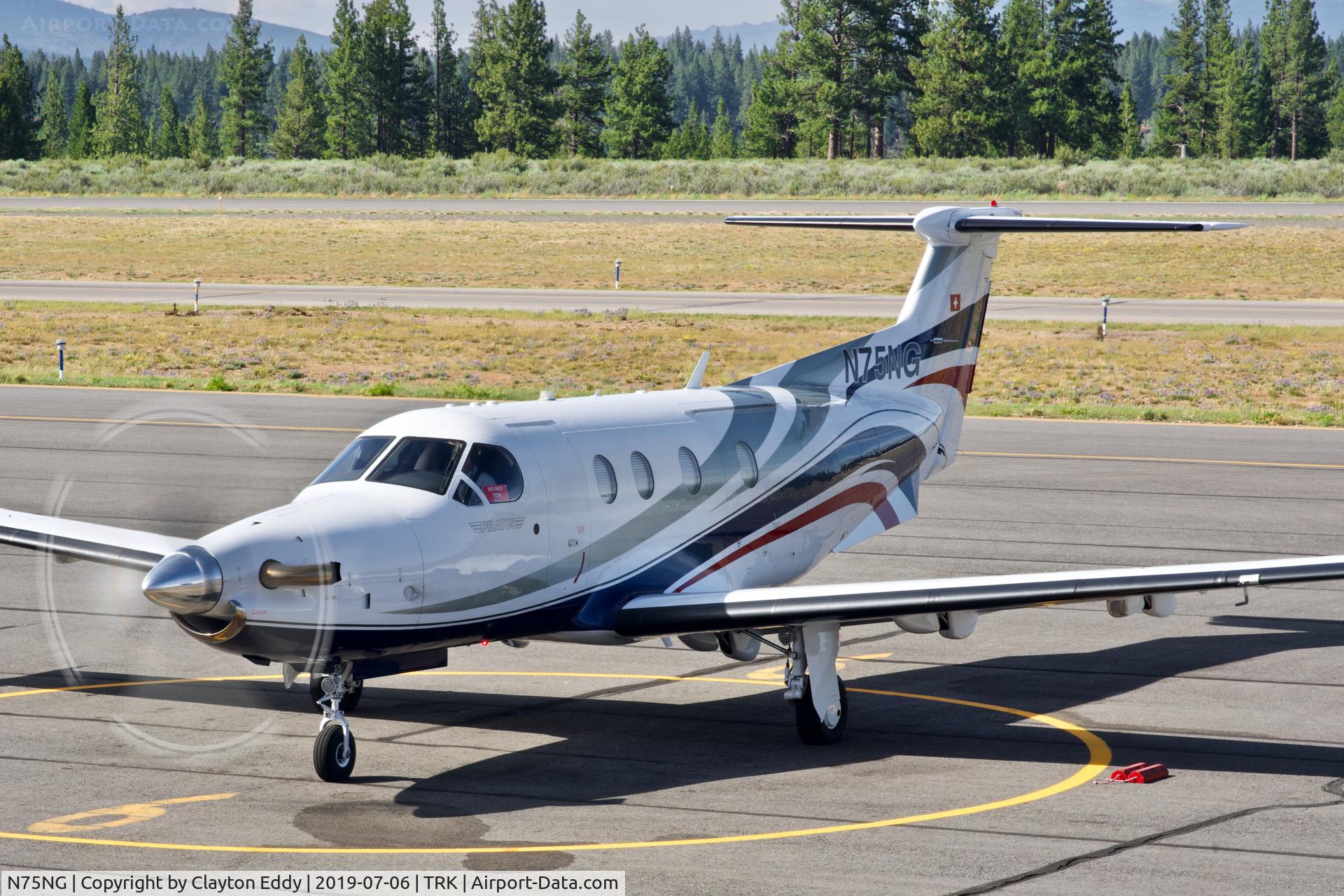 N75NG, 2012 Pilatus PC-12/47E C/N 1375, Truckee Airport 2019.