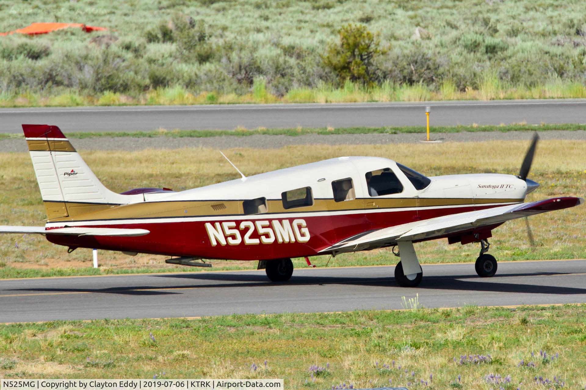 N525MG, 1999 Piper PA-32R-301T Turbo Saratoga C/N 3257118, Truckee Airport 2019.