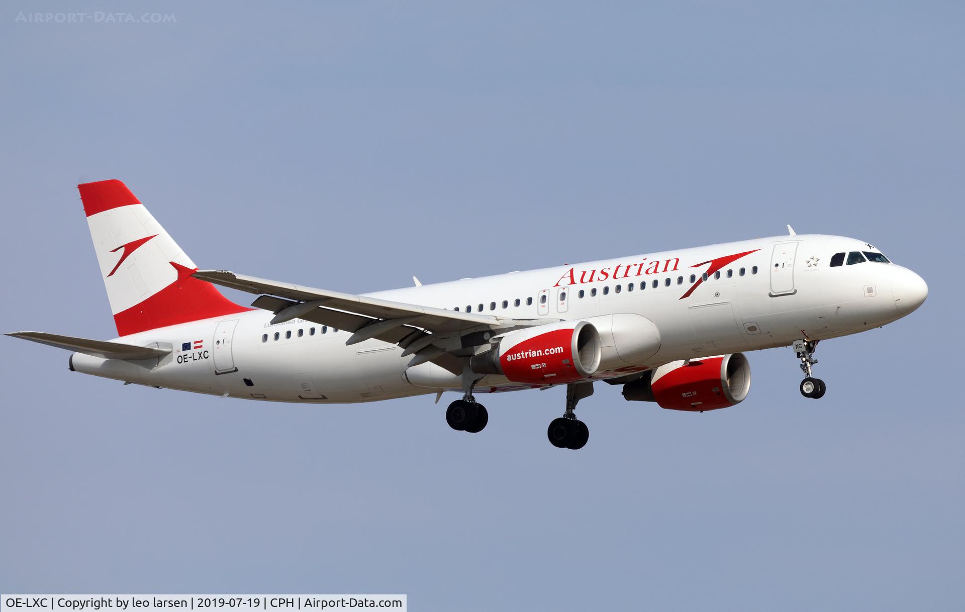 OE-LXC, 2008 Airbus A320-216 C/N 3502, Copenhagen 19.7.2019 on final to R-22L