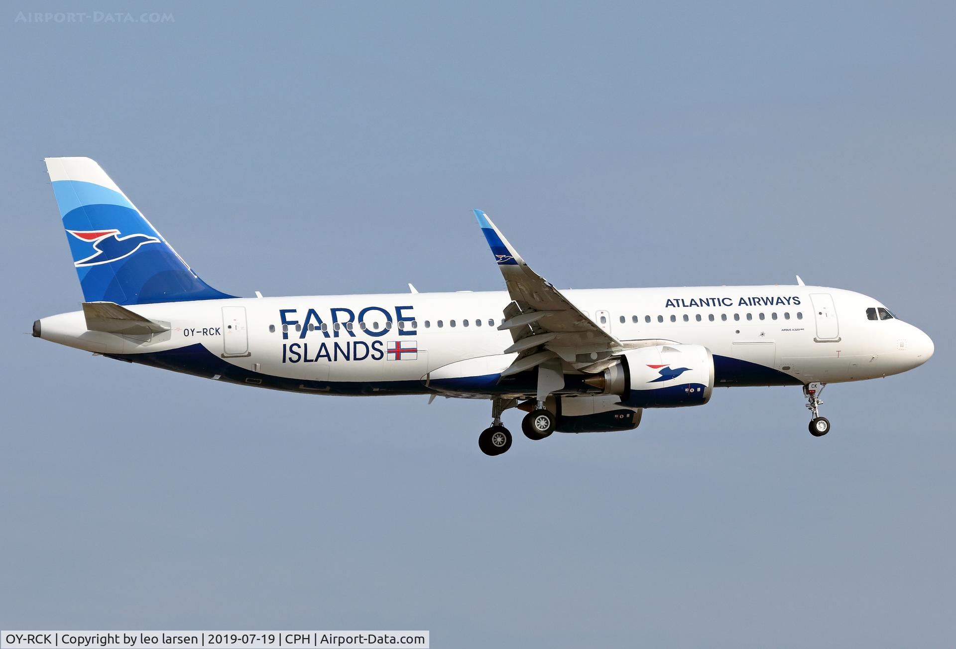 OY-RCK, 2019 Airbus A320-251N C/N 8918, Copenhagen 19.7.2019 on final to R-22L