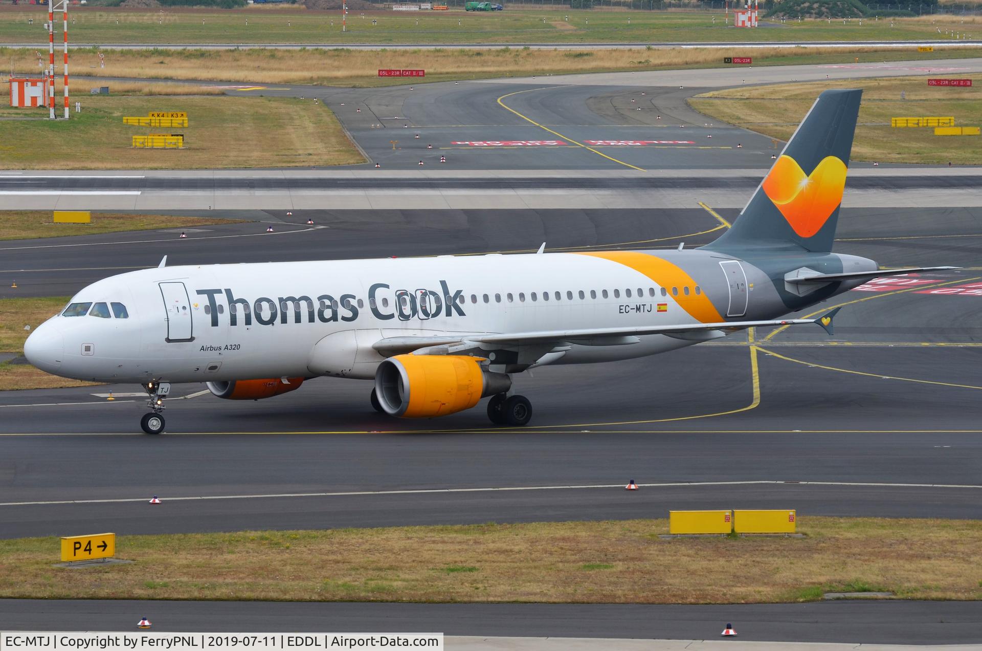 EC-MTJ, 2003 Airbus A320-214 C/N 1954, Arrival of Thomas Cook A320