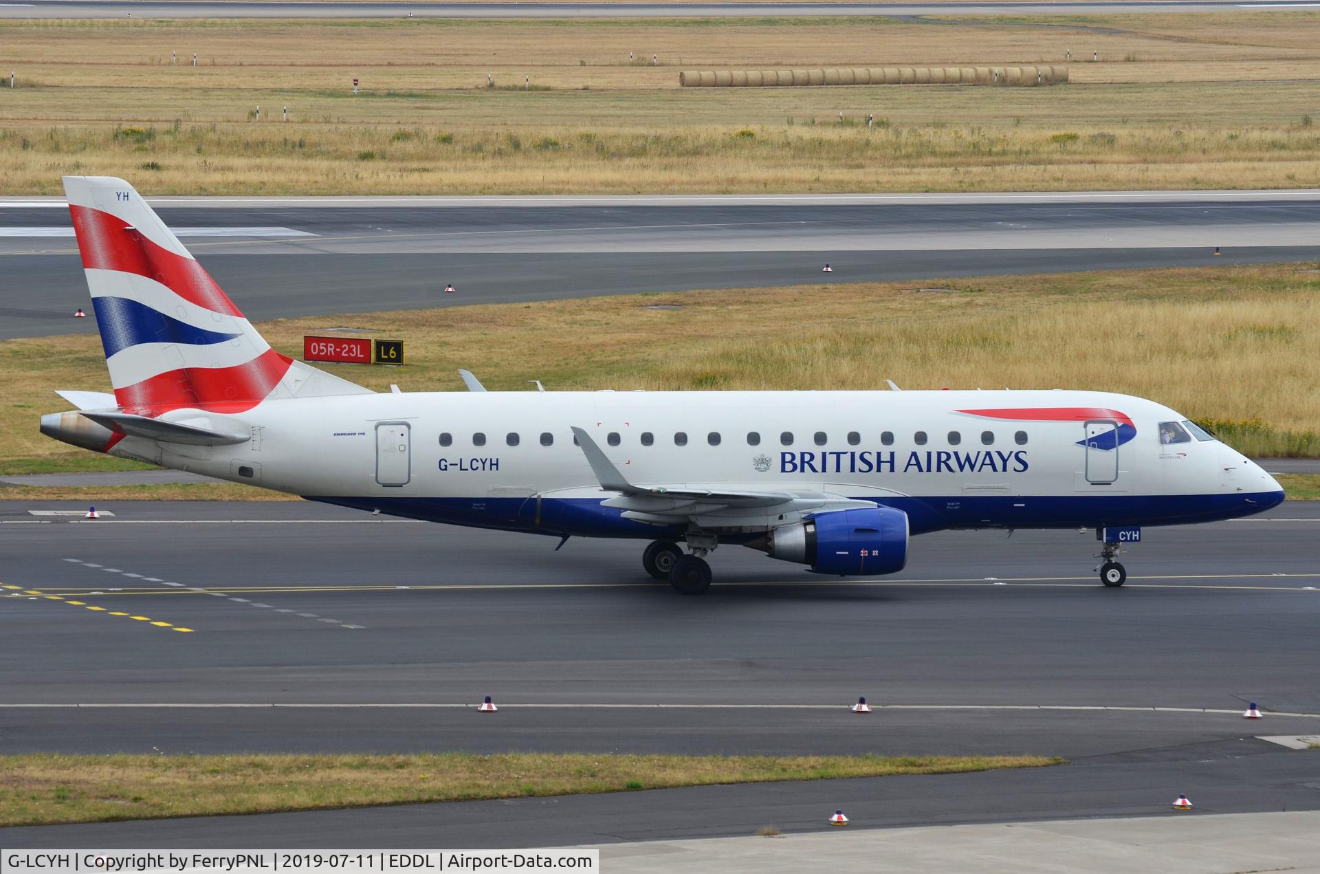 G-LCYH, 2009 Embraer 170STD (ERJ-170-100STD) C/N 17000302, BA ERJ170 taxying
