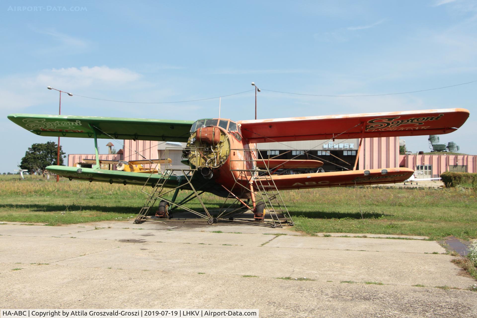 HA-ABC, 1989 PZL-Mielec An-2TD C/N 1G235-20, LHKV - Kaposujlak Airport, Hungary