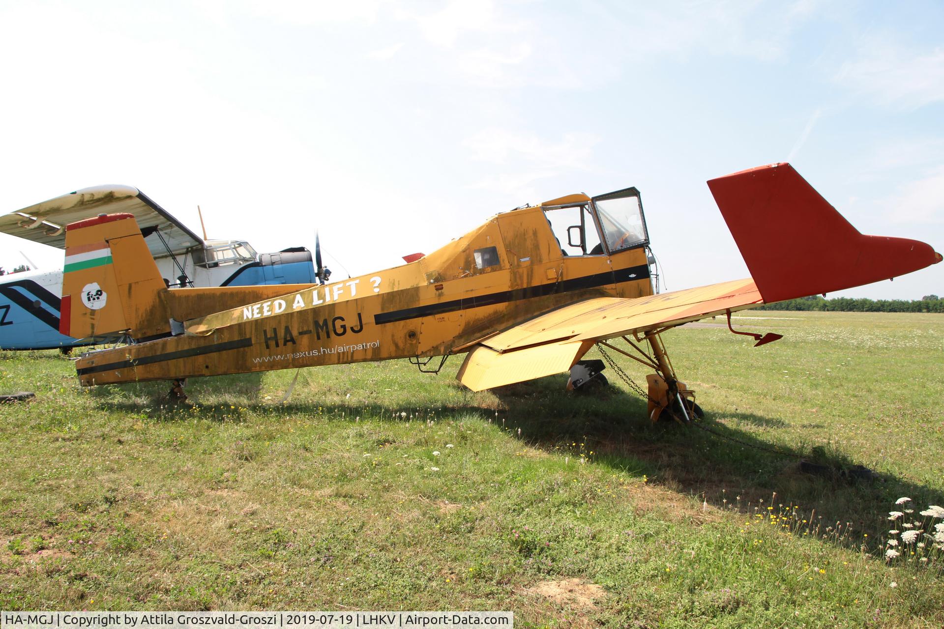 HA-MGJ, 1989 Zlin Z-137T Agro-Turbo C/N 025, LHKV - Kaposujlak Airport, Hungary / 2019