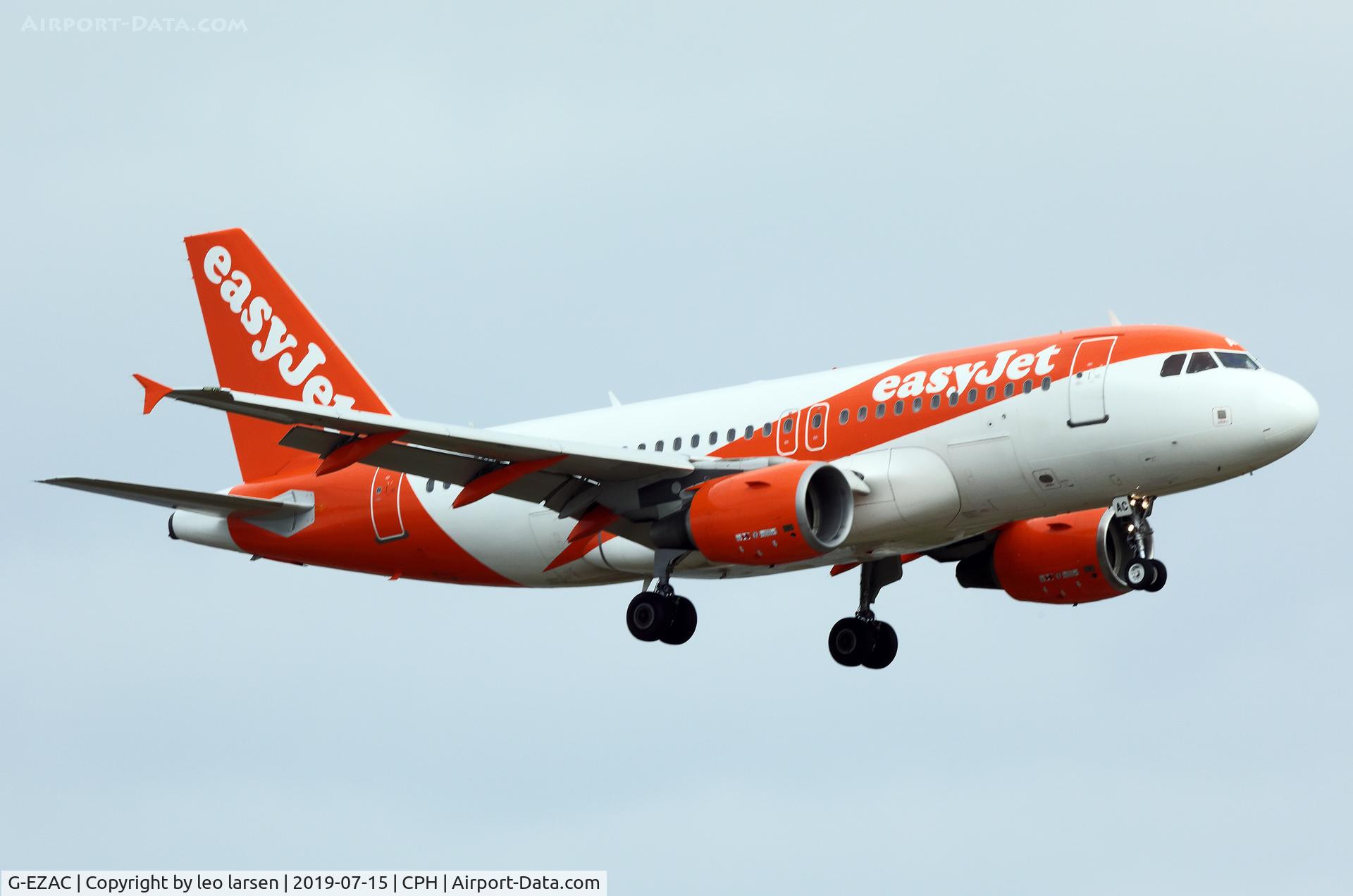 G-EZAC, 2006 Airbus A319-111 C/N 2691, Copenhagen 15.7.2019 final to R-22L