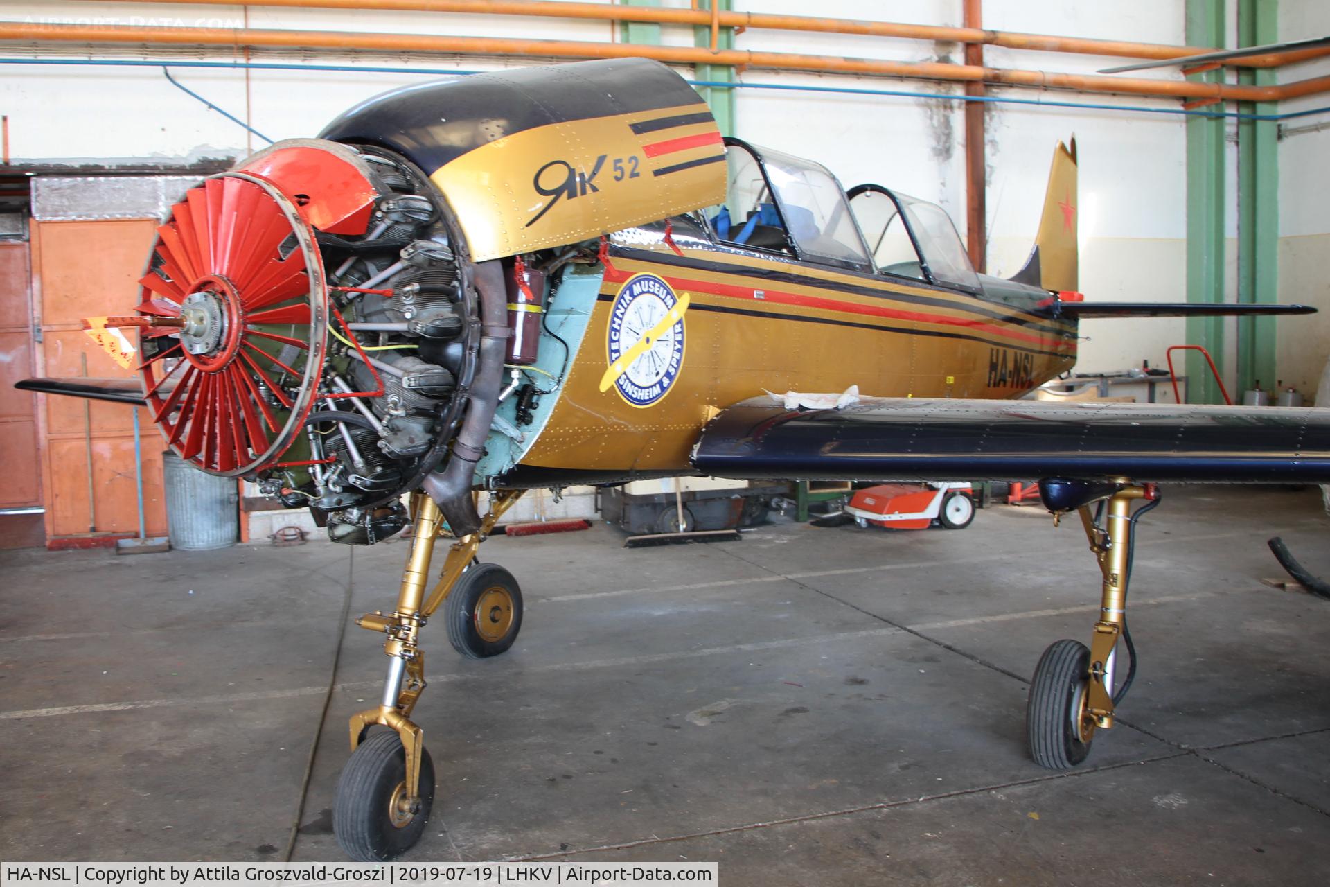 HA-NSL, Yakovlev Yak-52 C/N 822615, LHKV - Kaposujlak Airport, Hungary / 2019