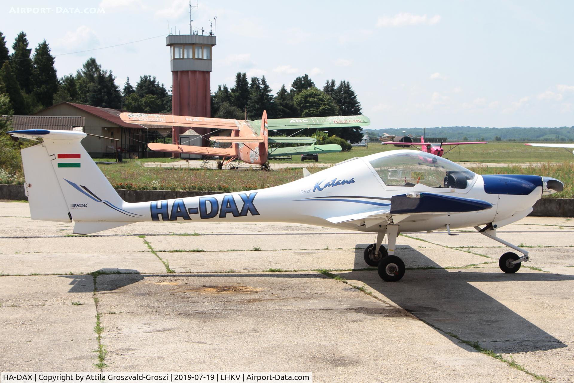 HA-DAX, HOAC DV-20 Katana C/N 20114, LHKV - Kaposujlak Airport, Hungary / 2019