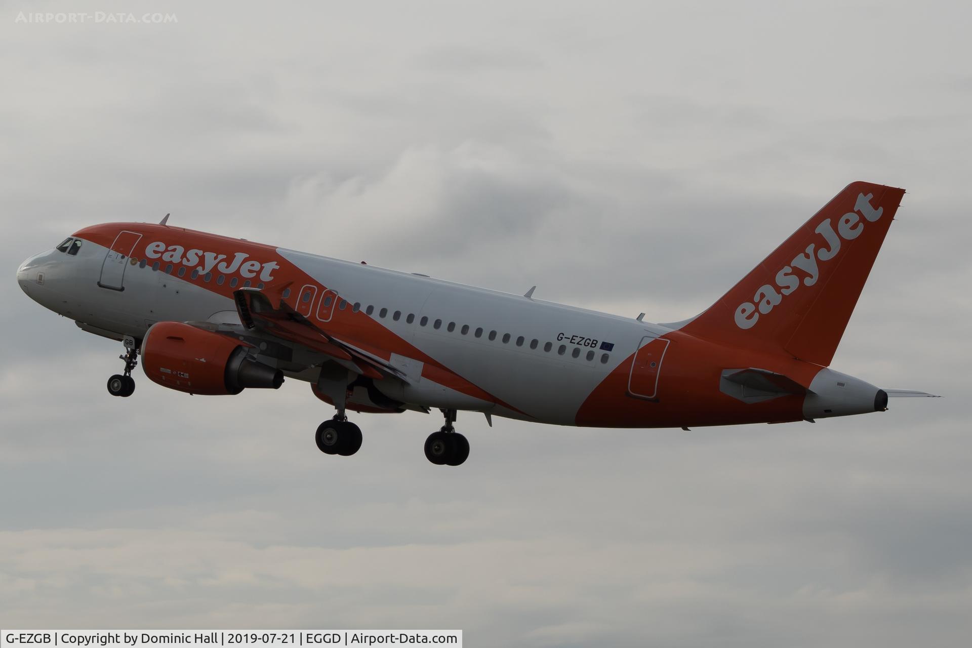 G-EZGB, 2010 Airbus A319-111 C/N 4437, Departing RWY 27