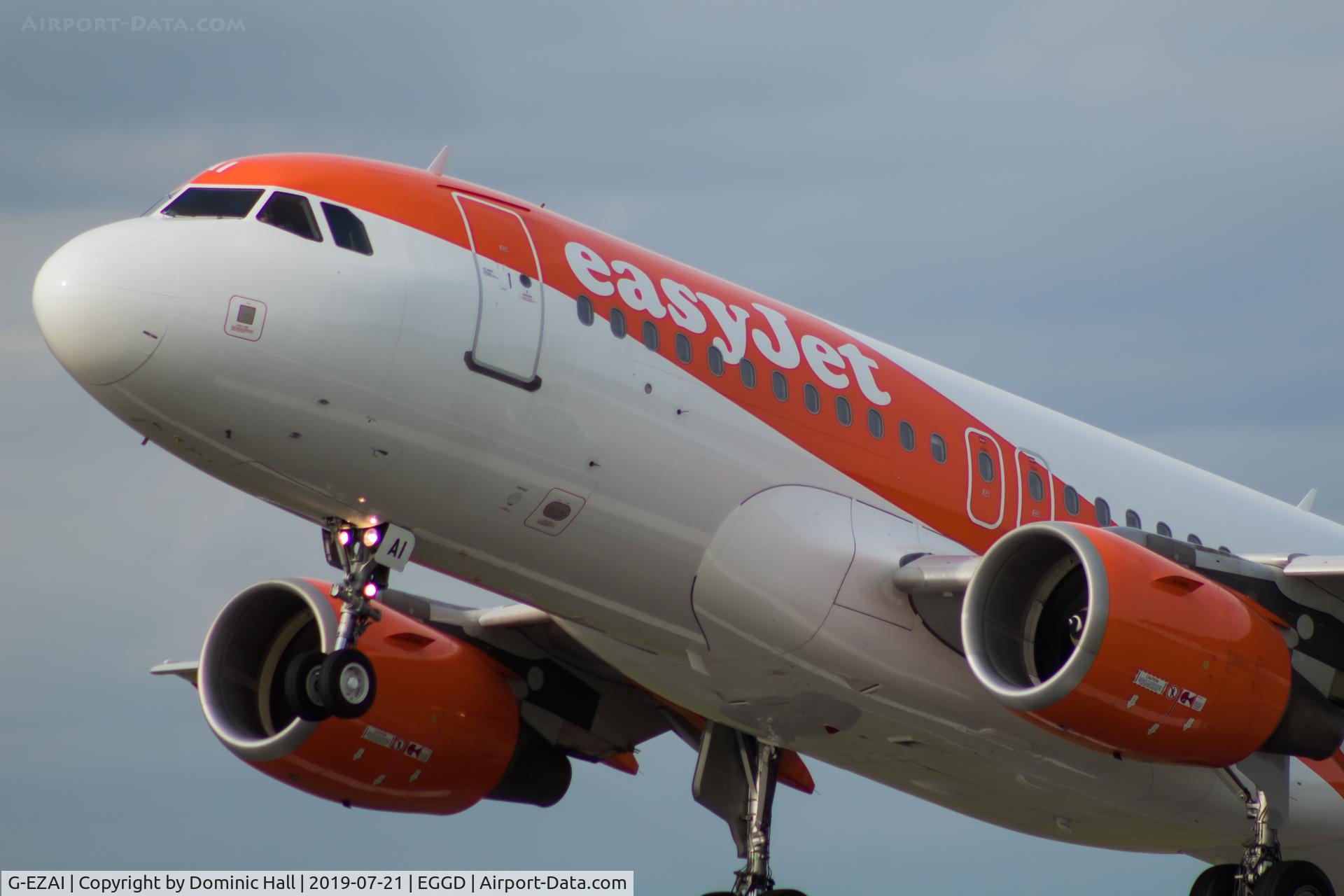 G-EZAI, 2006 Airbus A319-111 C/N 2735, Departing RWY 27