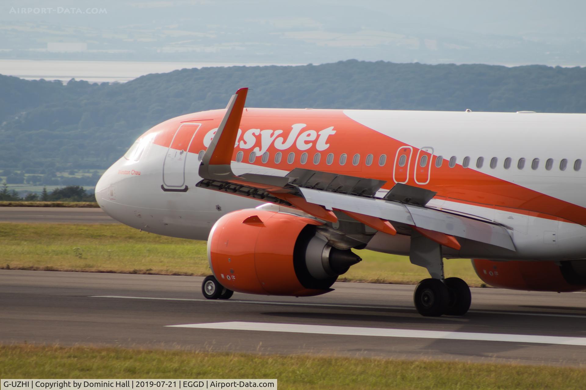 G-UZHI, 2018 Airbus A320-251NEO C/N 8304, Landing RWY 27
