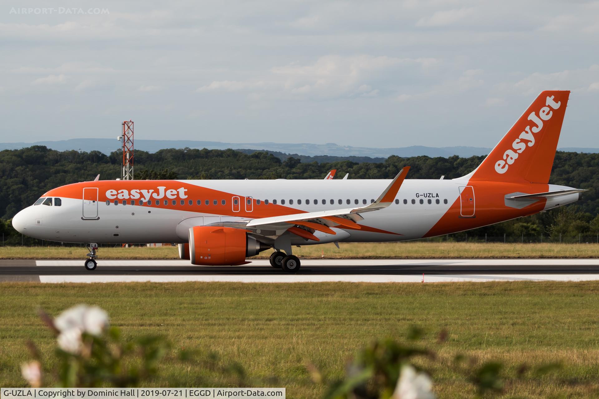 G-UZLA, 2019 Airbus A320-251N C/N 8982, Landing RWY 27