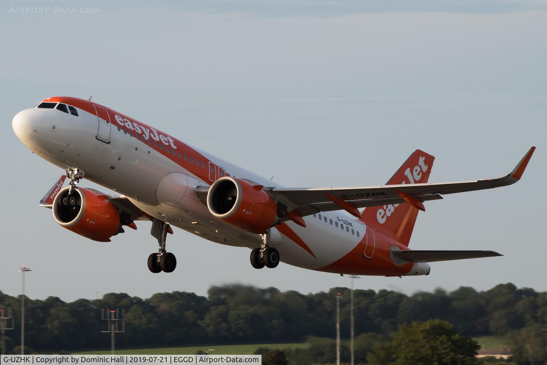 G-UZHK, 2018 Airbus A320-251N C/N 8356, Departing RWY 27