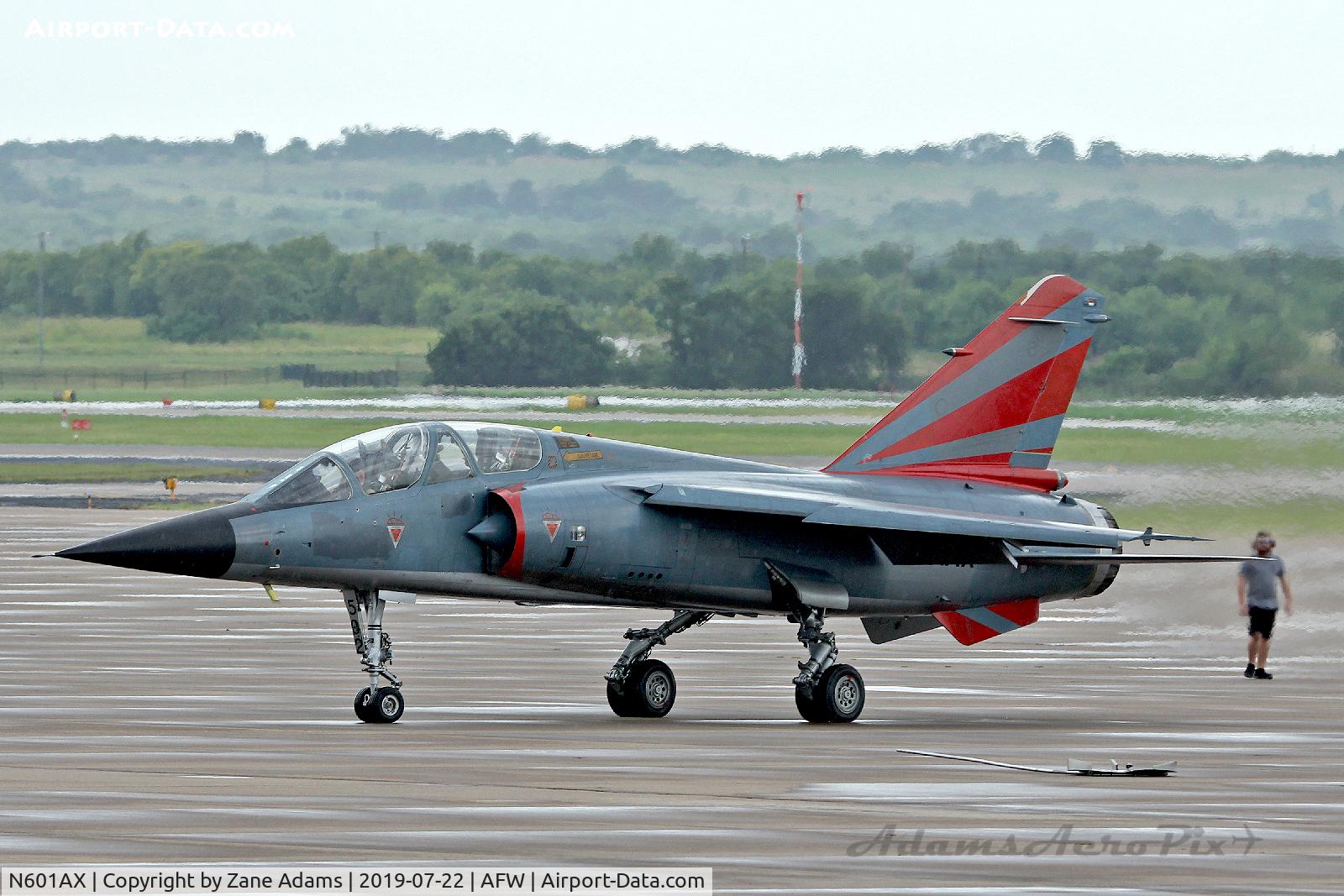 N601AX, Dassault Mirage F.1B C/N 502, ATAC engine run and taxi test - Fort Worth, TX