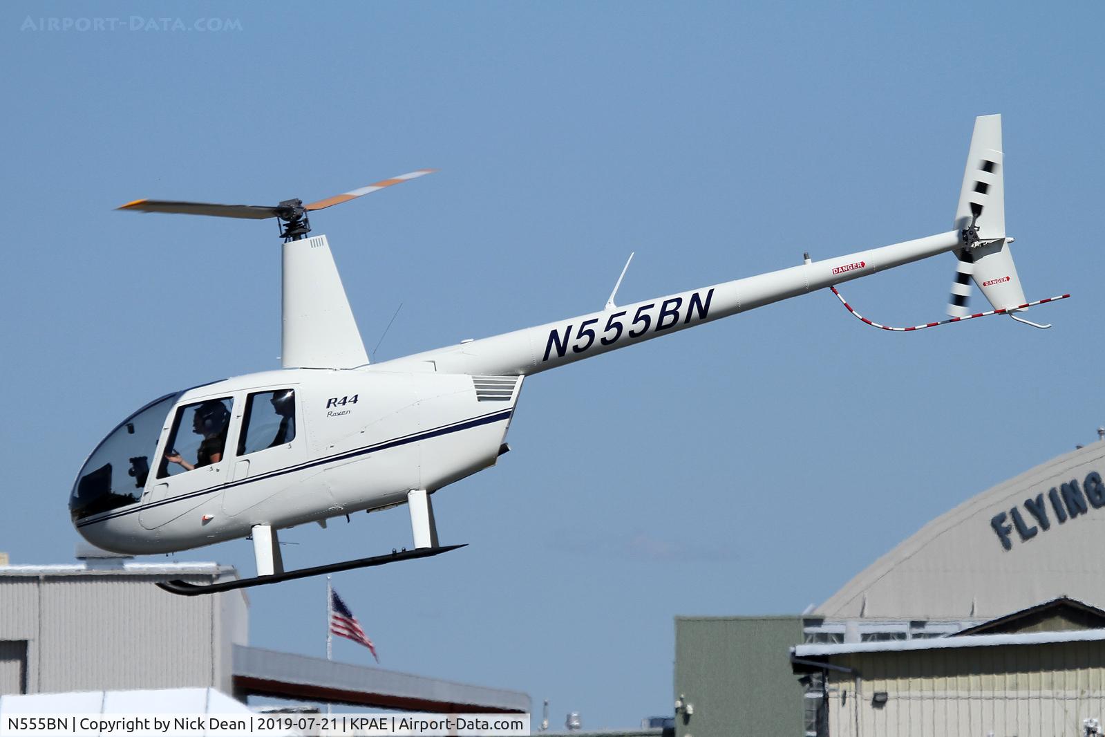 N555BN, 2001 Robinson R44 C/N 1079, PAE/KPAE flight training