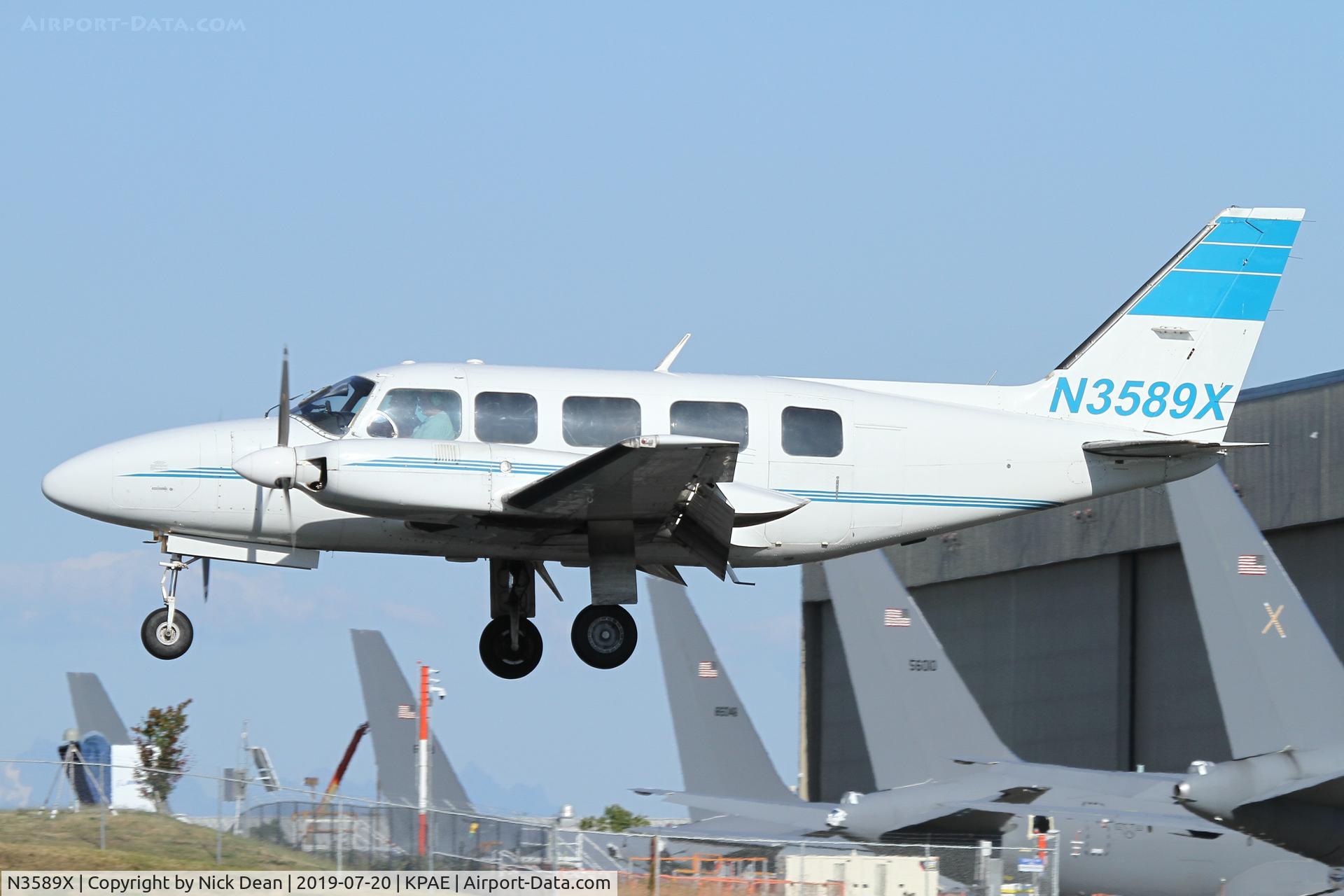 N3589X, 1980 Piper PA-31-350 Chieftain C/N 31-8052138, PAE/KPAE