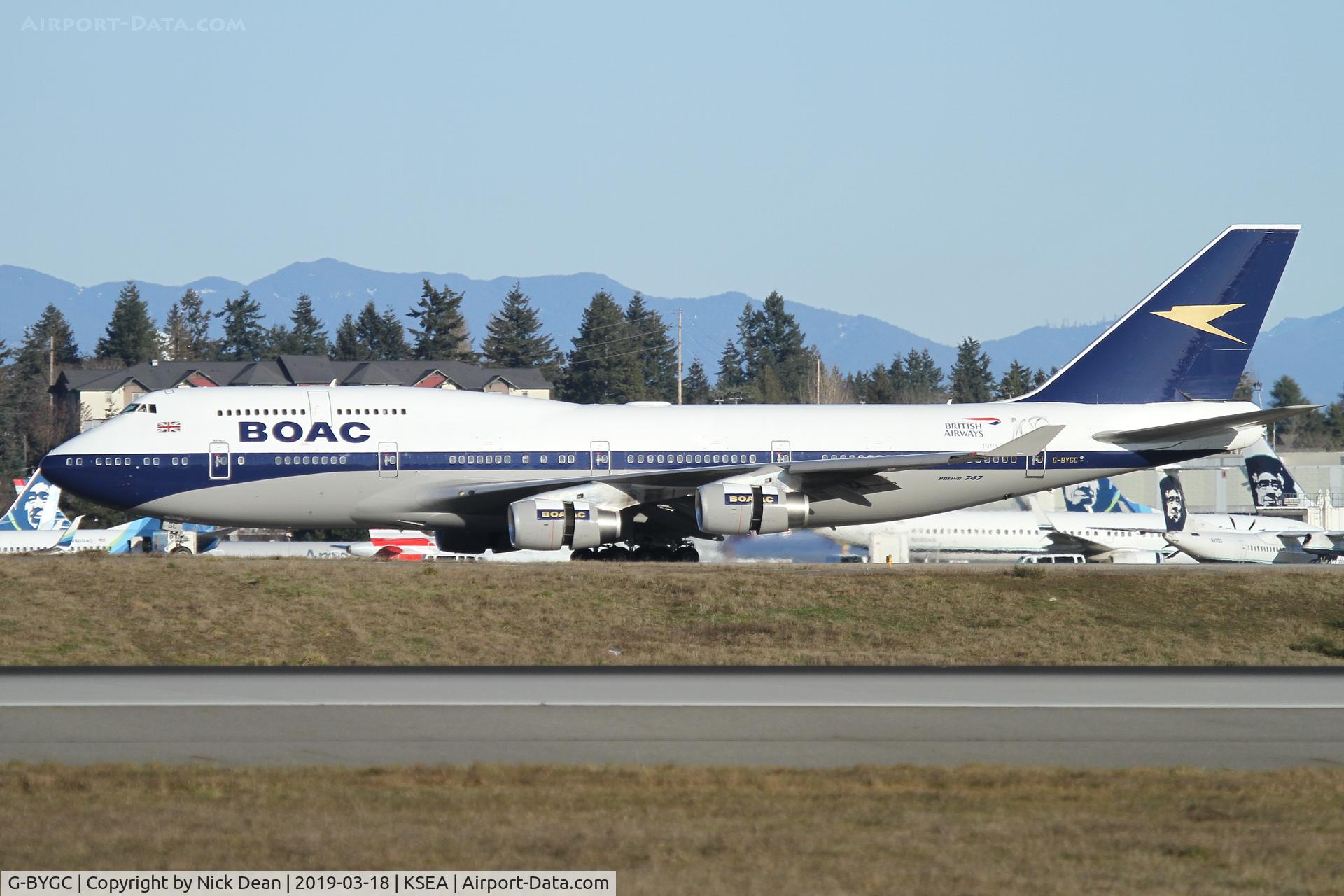 G-BYGC, 1999 Boeing 747-436 C/N 25823, SEA/KSEA