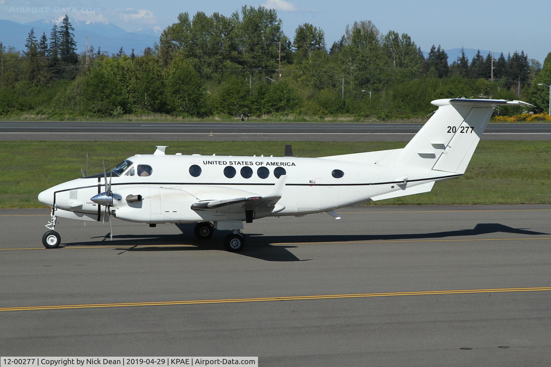 12-00277, Hawker Beechcraft C-12S C/N FL-769, PAE/KPAE