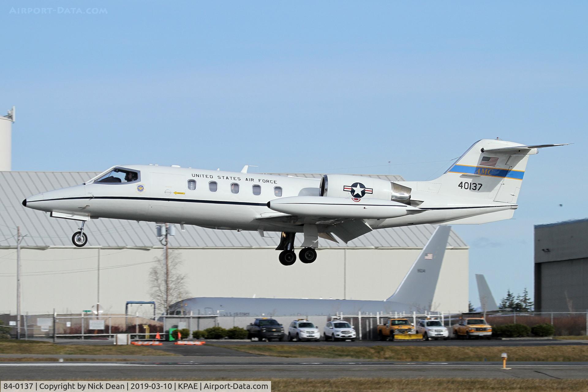 84-0137, 1984 Gates Learjet C-21A C/N 35A-573, PAE/KPAE