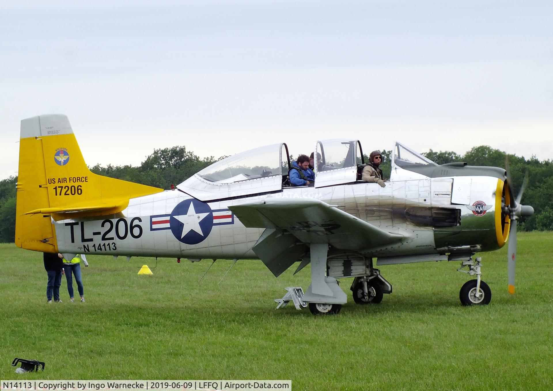 N14113, 1951 North American T-28A Fennec C/N 81-1, North American T-28A Trojan at the meeting aerien 2019, La-Ferte-Alais