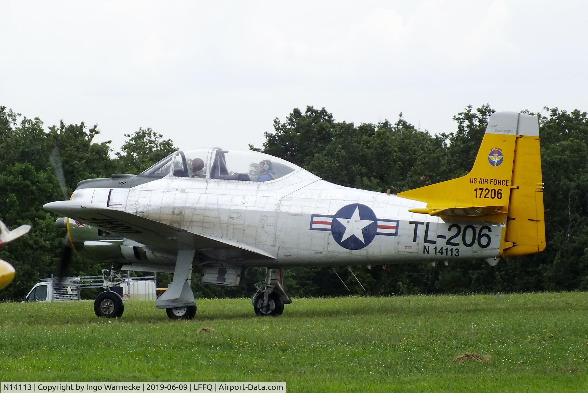 N14113, 1951 North American T-28A Fennec C/N 81-1, North American T-28A Trojan at the meeting aerien 2019, La-Ferte-Alais