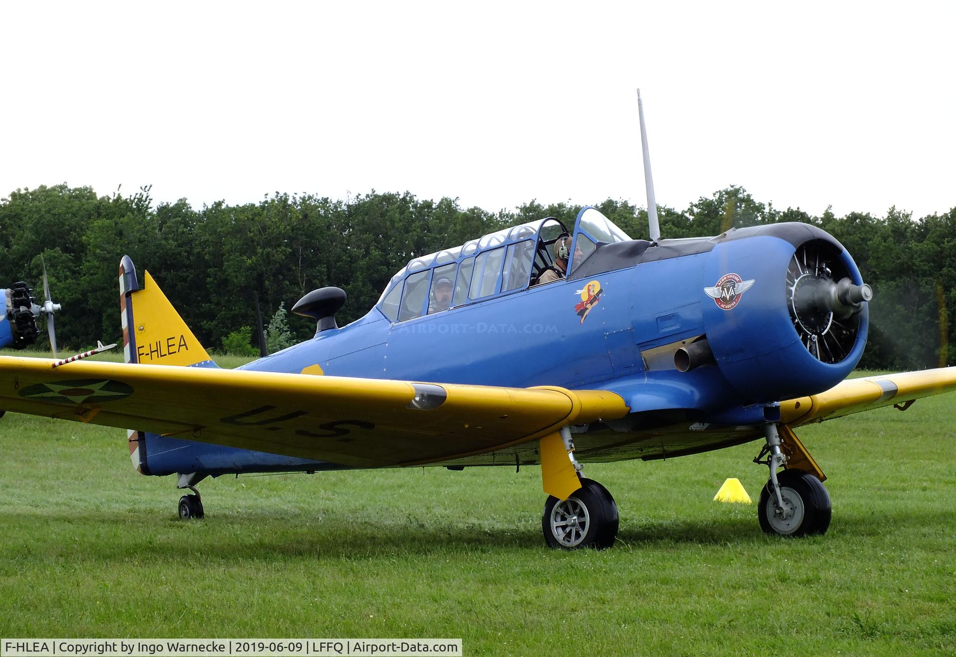 F-HLEA, North American T-6G Texan C/N 168-160, North American T-6G Texan at the meeting aerien 2019, La-Ferte-Alais