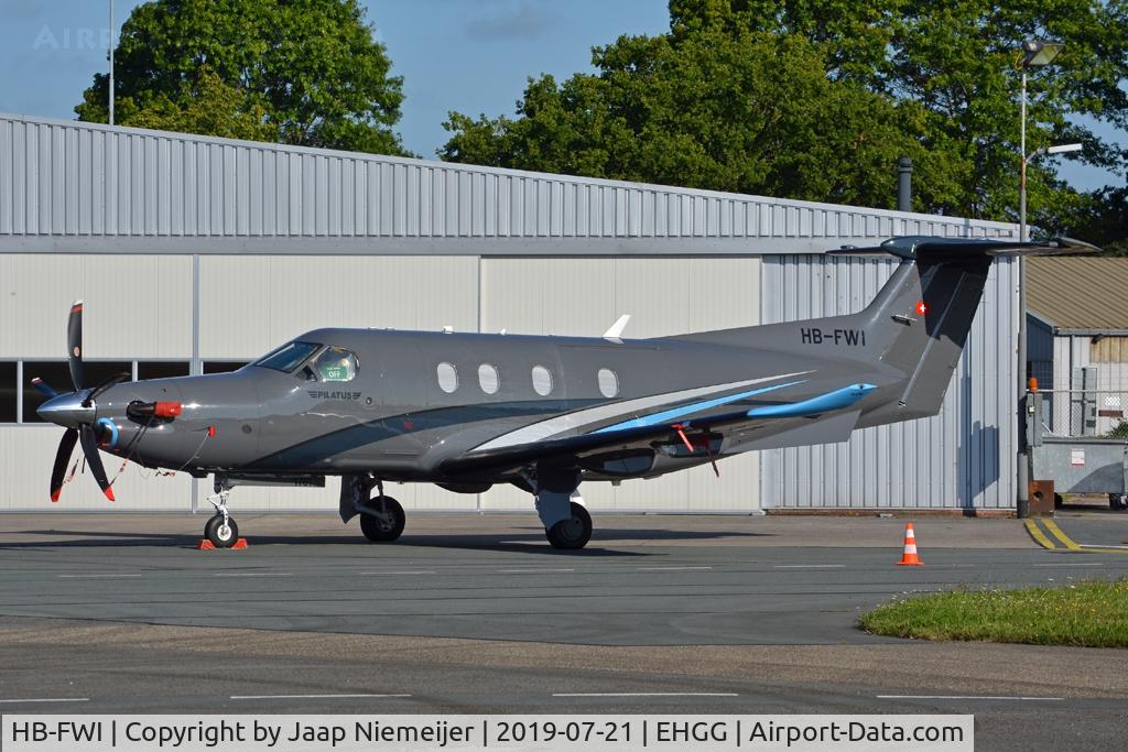 HB-FWI, 2017 Pilatus PC-12/47E C/N 1761, During DTM races Assen
