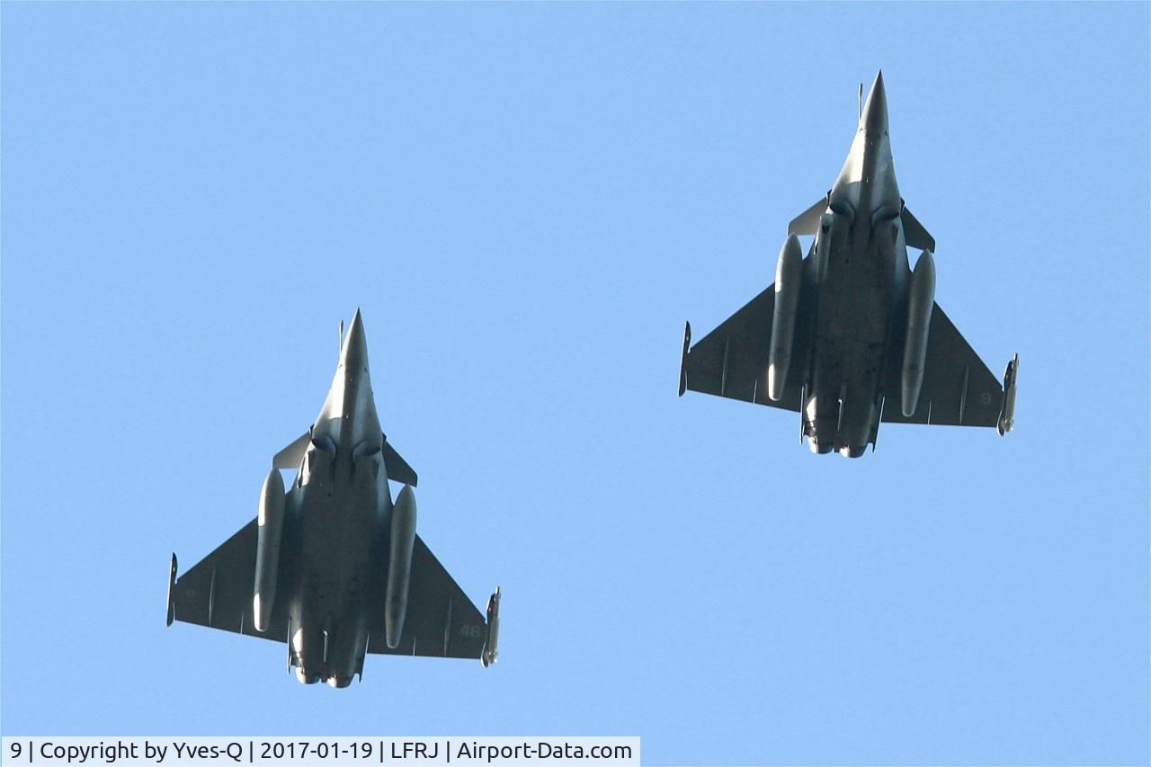 9, Dassault Rafale M C/N 9, Dassault Rafale M, Flight over Landivisiau naval air base (LFRJ)