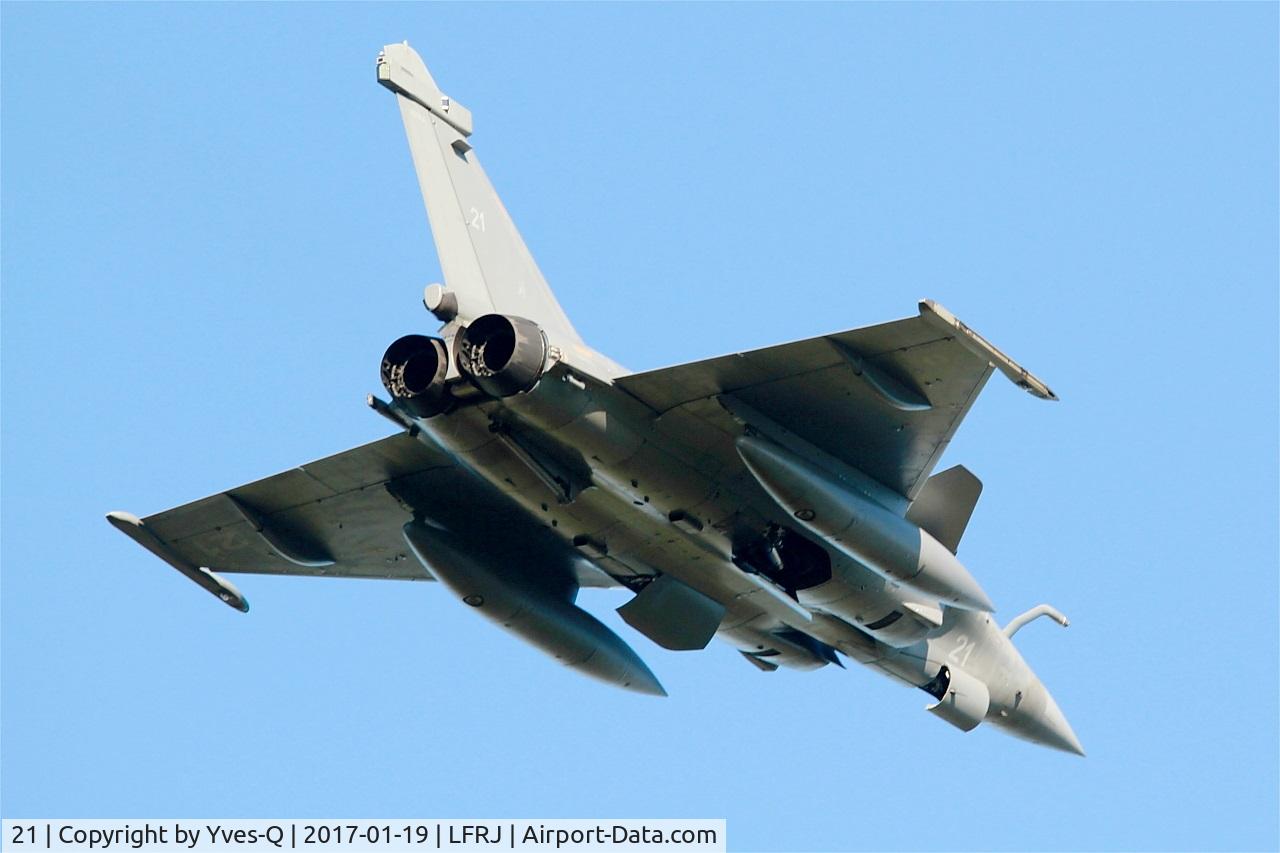 21, Dassault Rafale M C/N 21, Dassault Rafale M, Go arround rwy 08, Landivisiau naval air base (LFRJ)