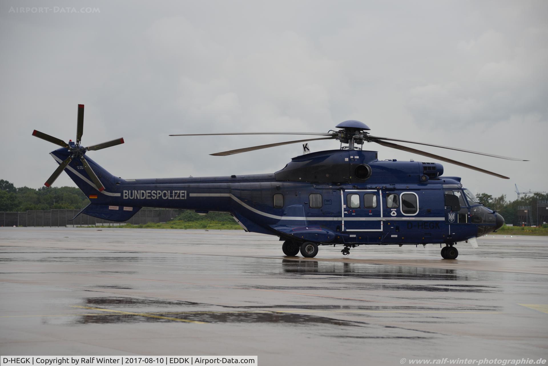 D-HEGK, 2009 Aerospatiale AS-332L-1 Super Puma C/N 2720, Aerospatiale AS-332L1 Super Puma - BPO Bundespolizei - 2720 - D-HEGK - 10.08.2017 - CGN