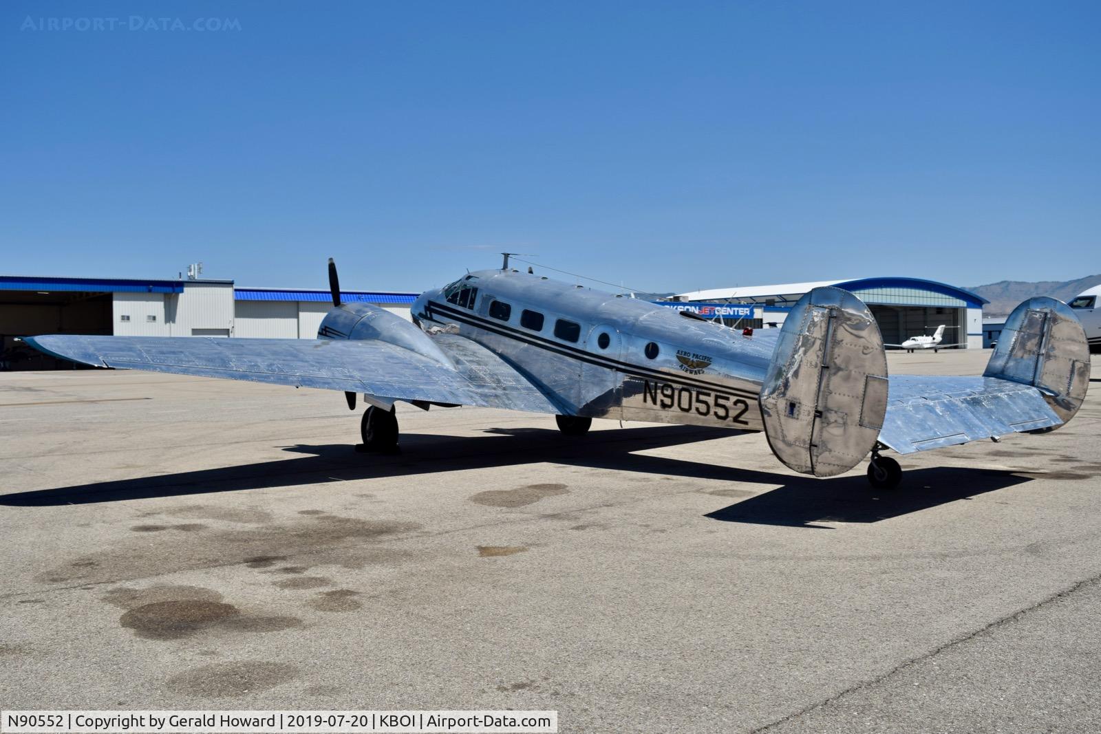N90552, 1948 Beech D18S C/N A-420, Parked on north GA ramp.