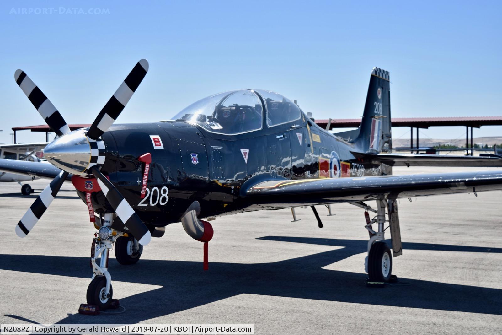 N208PZ, 1989 Short S-312 Tucano T1 C/N S034/T33, Parked on the north GA ramp.