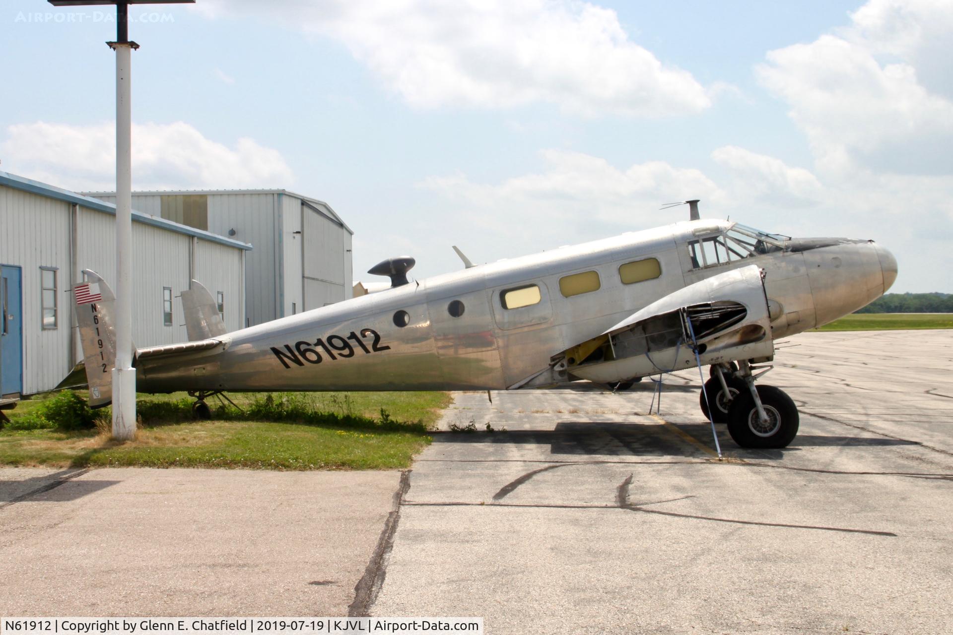 N61912, Beech 18D C/N 134706, Being used for parts.