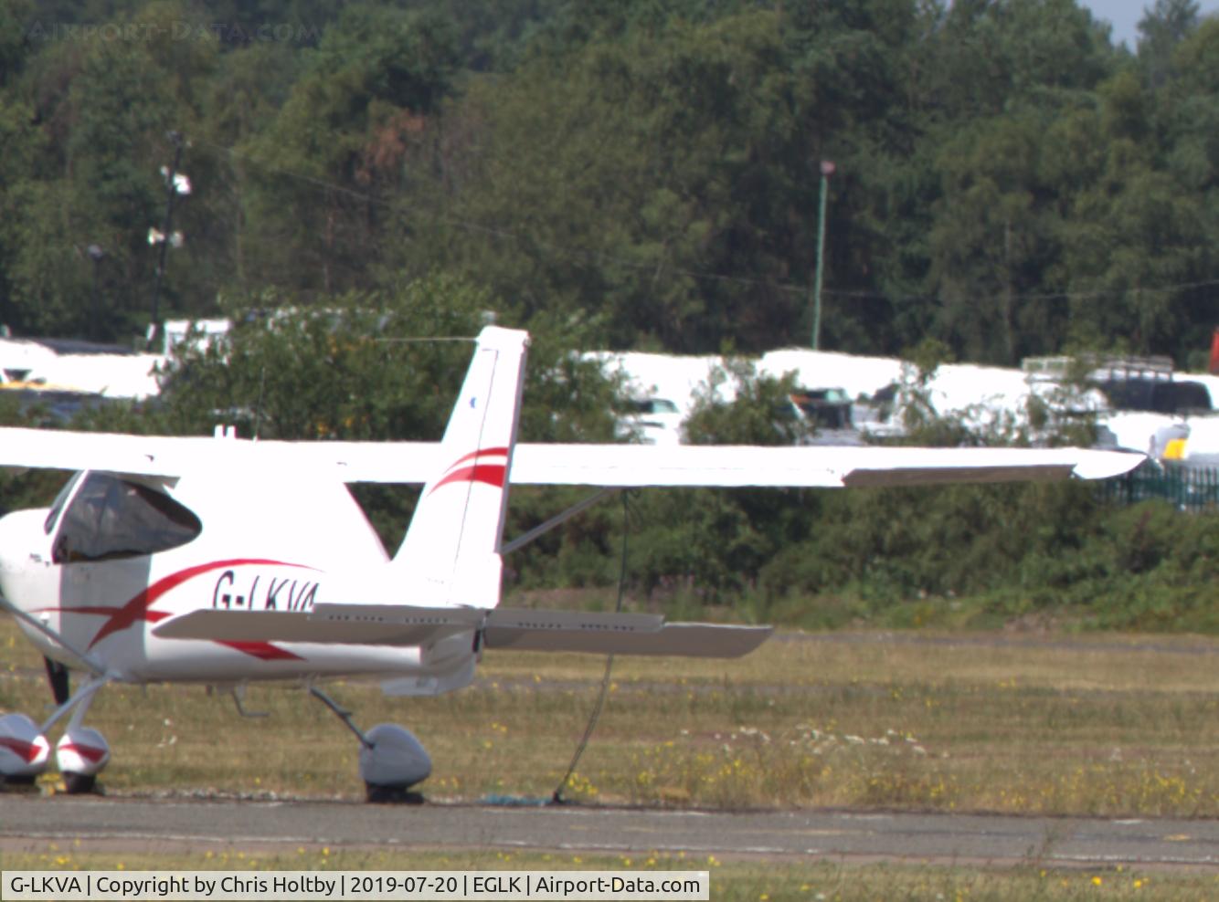 G-LKVA, 2019 Tecnam P-2010 C/N 077, Parked at Blackbushe