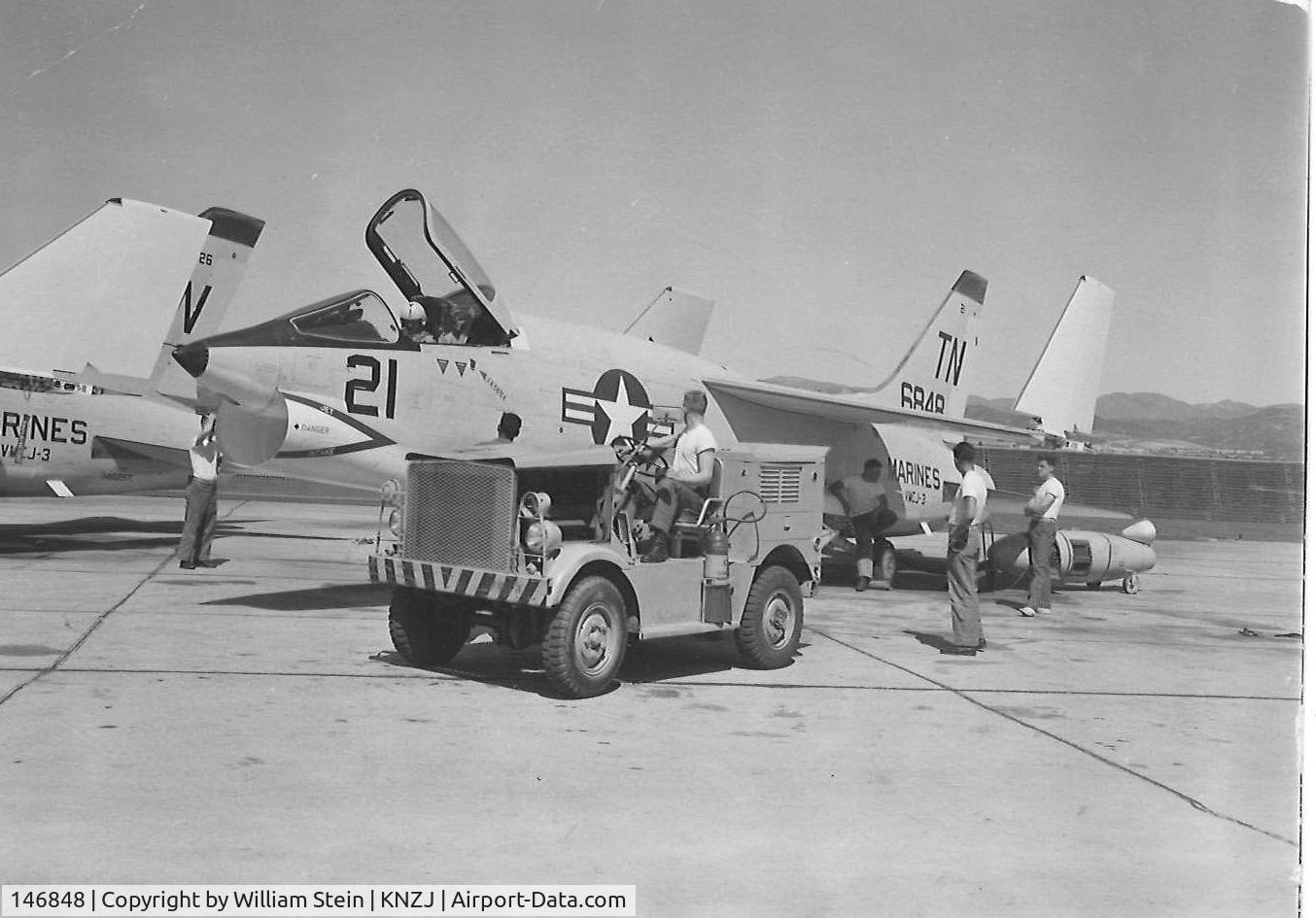 146848, Vought F8U-1P C/N 146848, Seen here as TN-21 assigned to VMCJ-3 at MCAS El Toro, California.