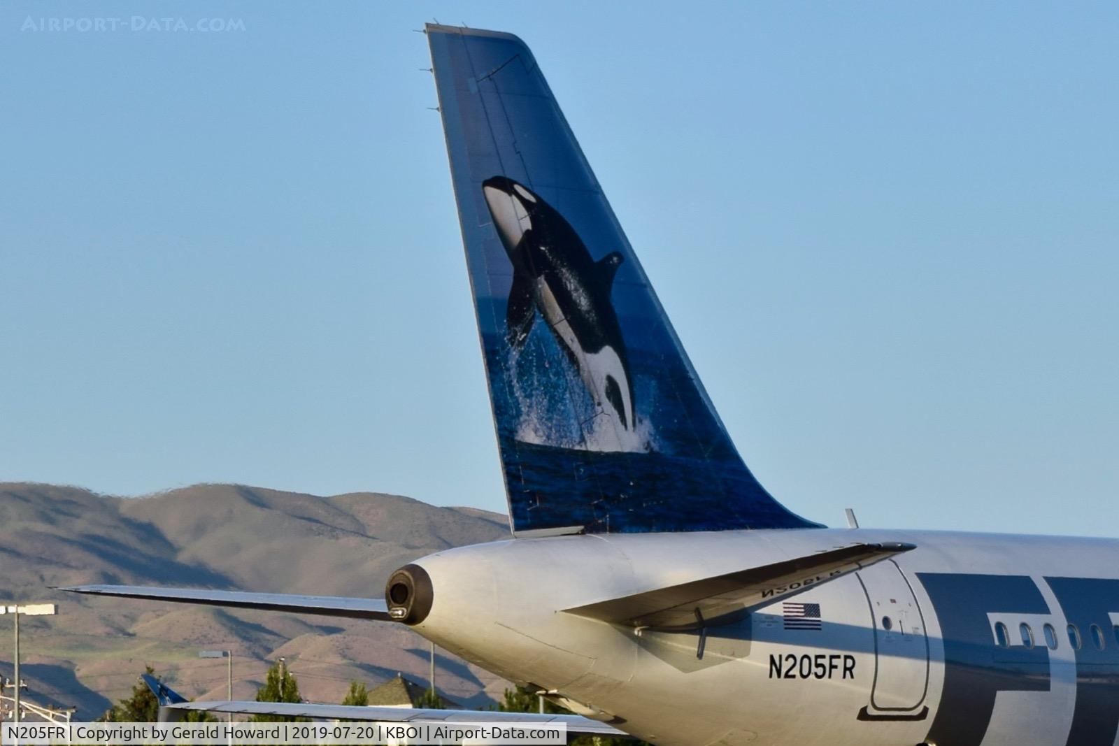 N205FR, 2010 Airbus A320-214 C/N 4253, Colorful tail.