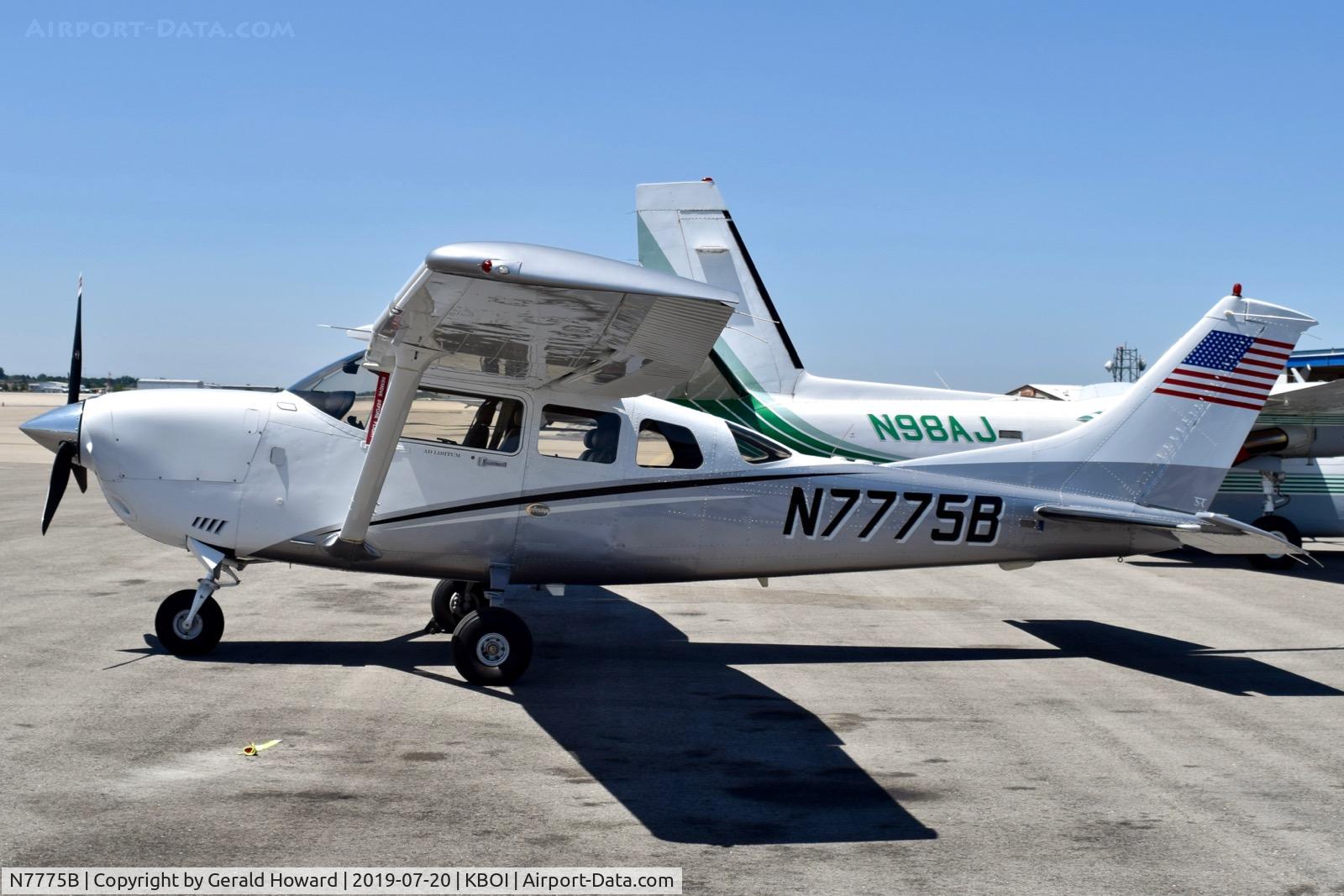 N7775B, 2000 Cessna T206H Turbo Stationair C/N T20608197, Parked on the north GA ramp.