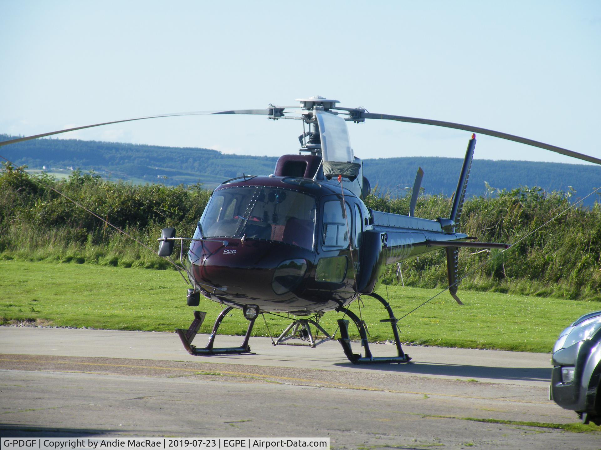 G-PDGF, 2000 Eurocopter AS-350B-2 Ecureuil Ecureuil C/N 9024, Taken today at PDG base in Inverness, Scotland