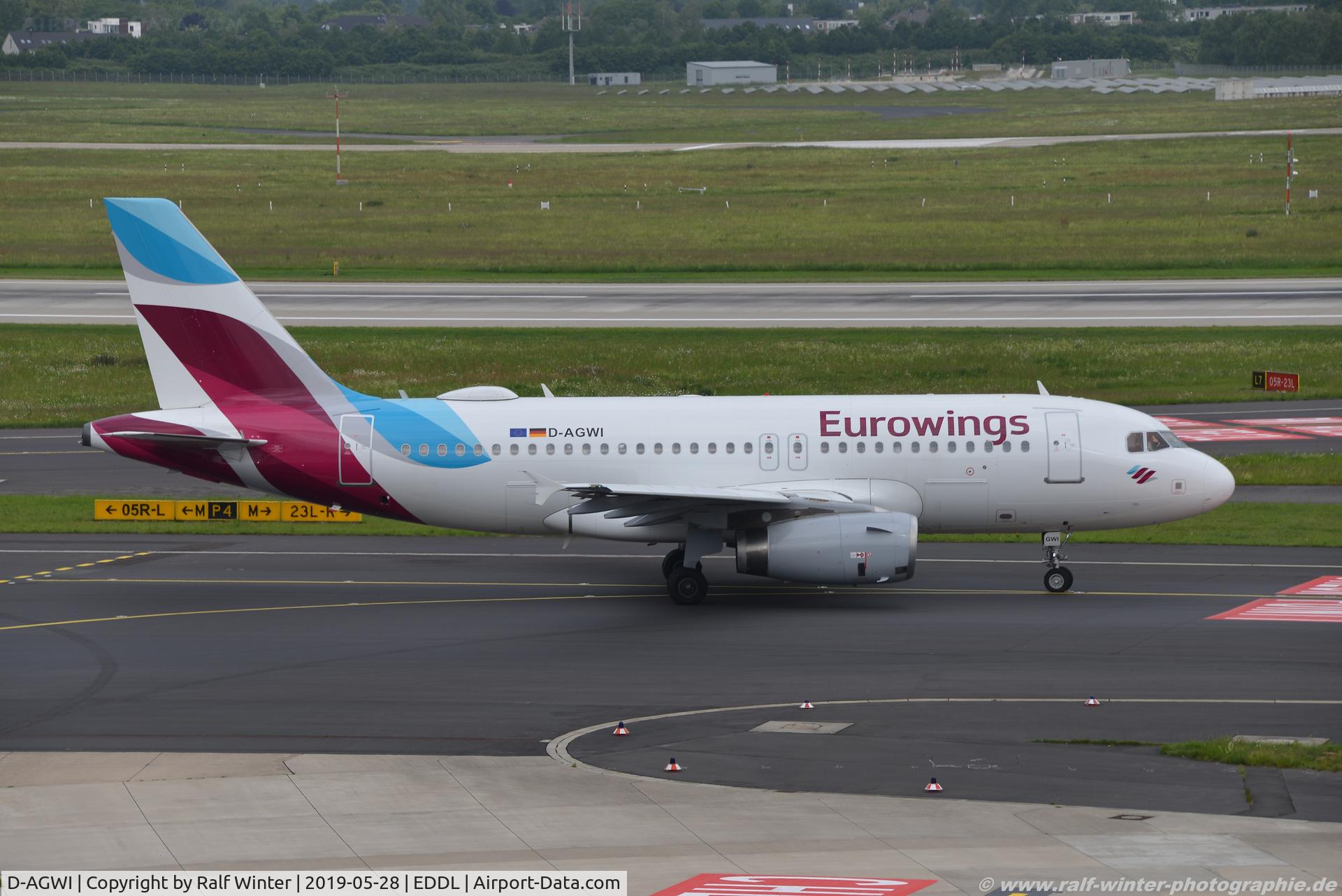 D-AGWI, 2008 Airbus A319-132 C/N 3358, Airbus A319-132 - EW EWE Eurowings Europe - 3358 - D-AGWI - 28.05.2019 - DUS