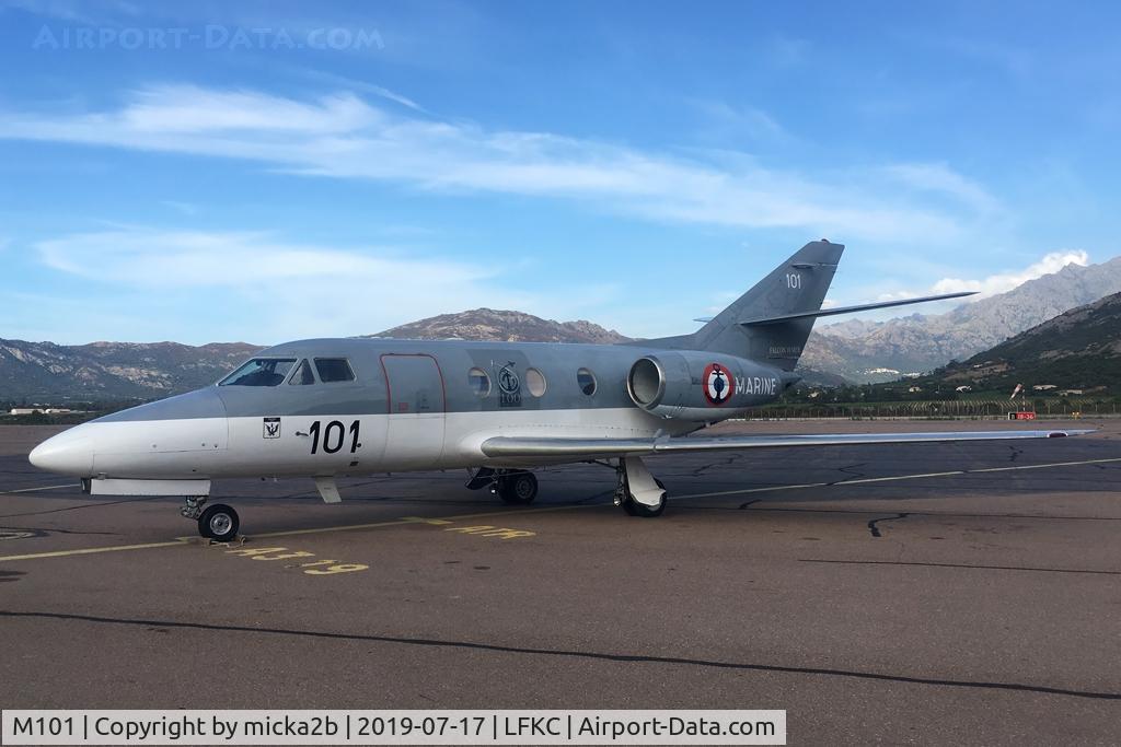 M101, 1977 Dassault Falcon 10MER C/N 101, Parked