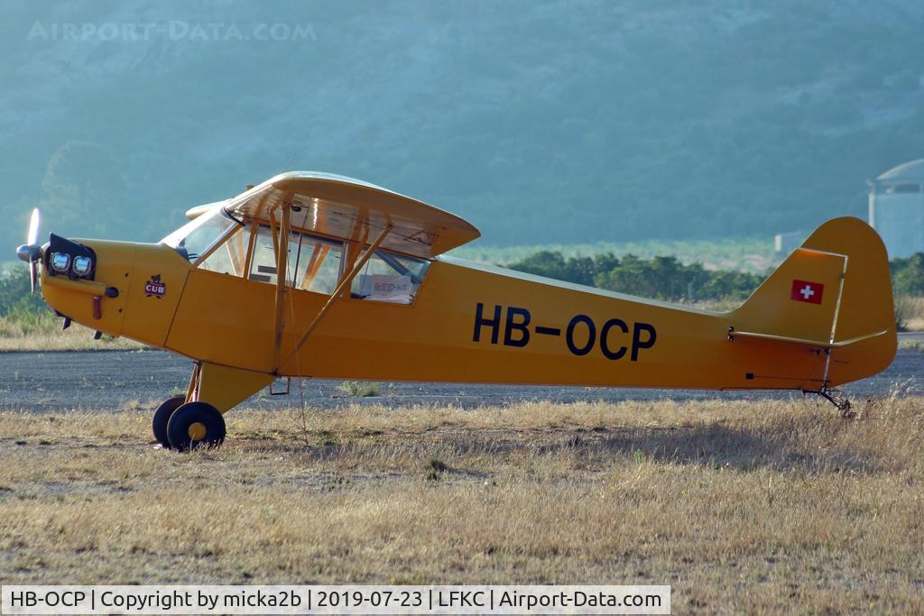 HB-OCP, 1943 Piper J3C-65 Cub Cub C/N 10937, Parked