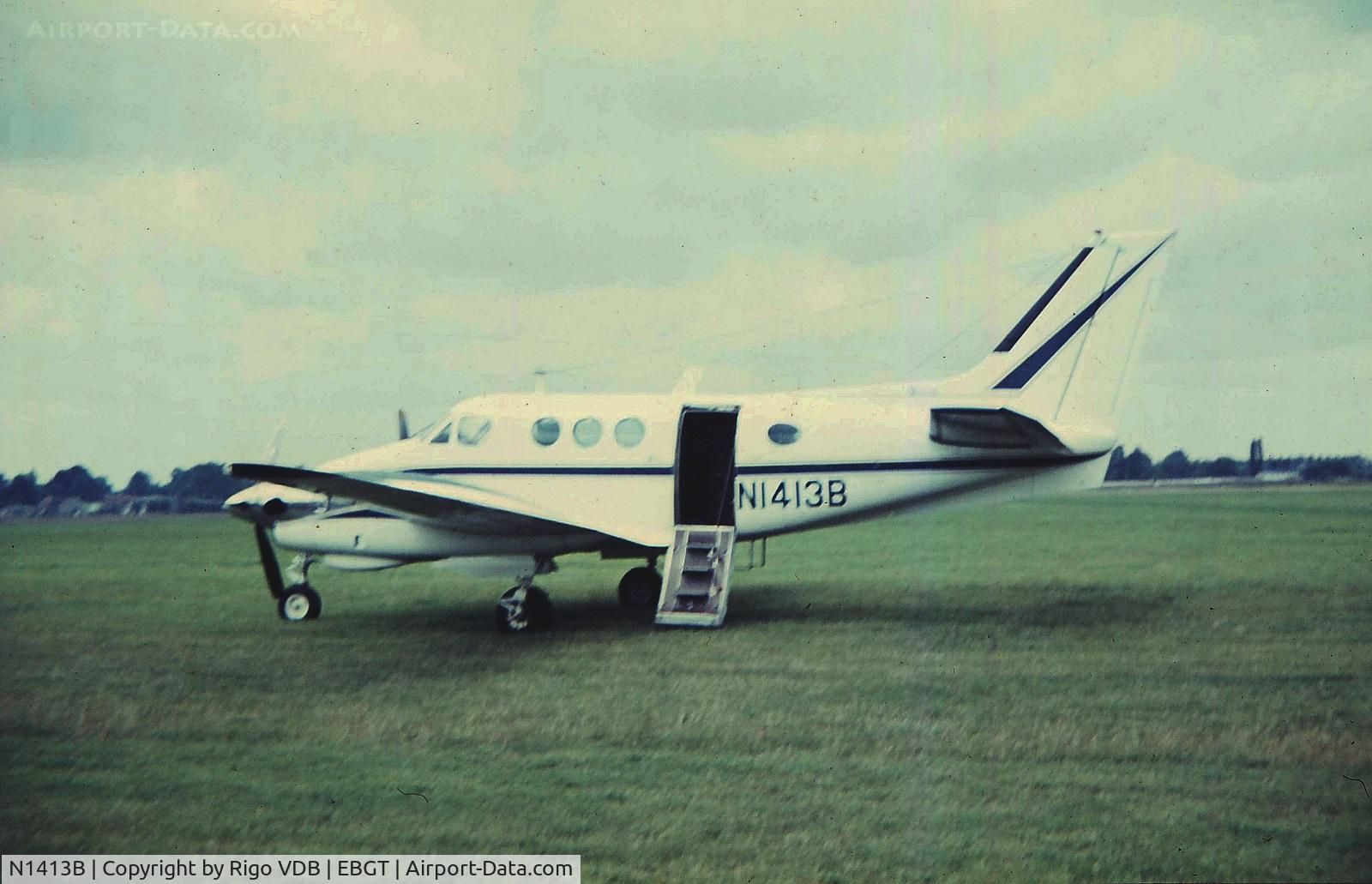 N1413B, 1966 Beech A90 King Air C/N LJ-144, At Ghent airfield in 1967.