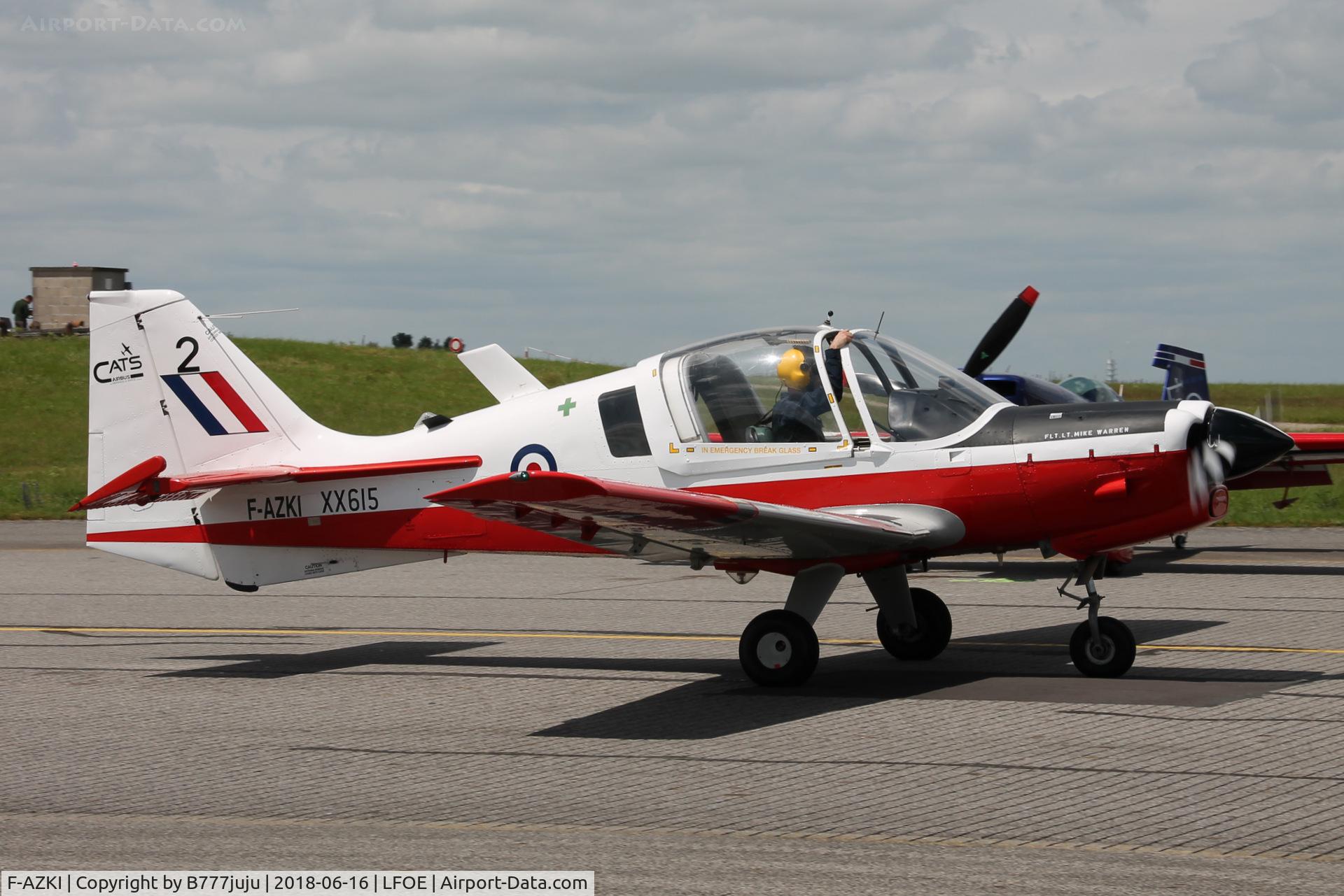 F-AZKI, 1974 Scottish Aviation Bulldog T.1 C/N BH.120/273, at Evreux