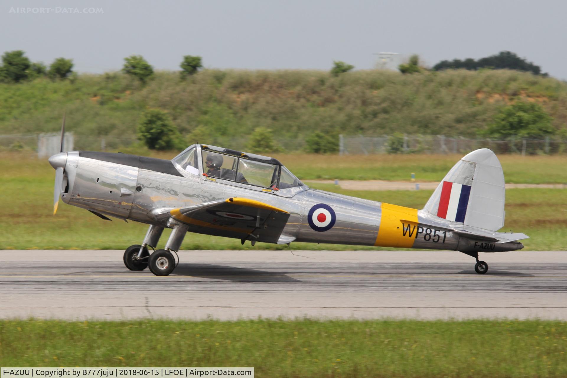 F-AZUU, 1952 De Havilland DHC-1 Chipmunk T.10 C/N C1/0736, at Evreux