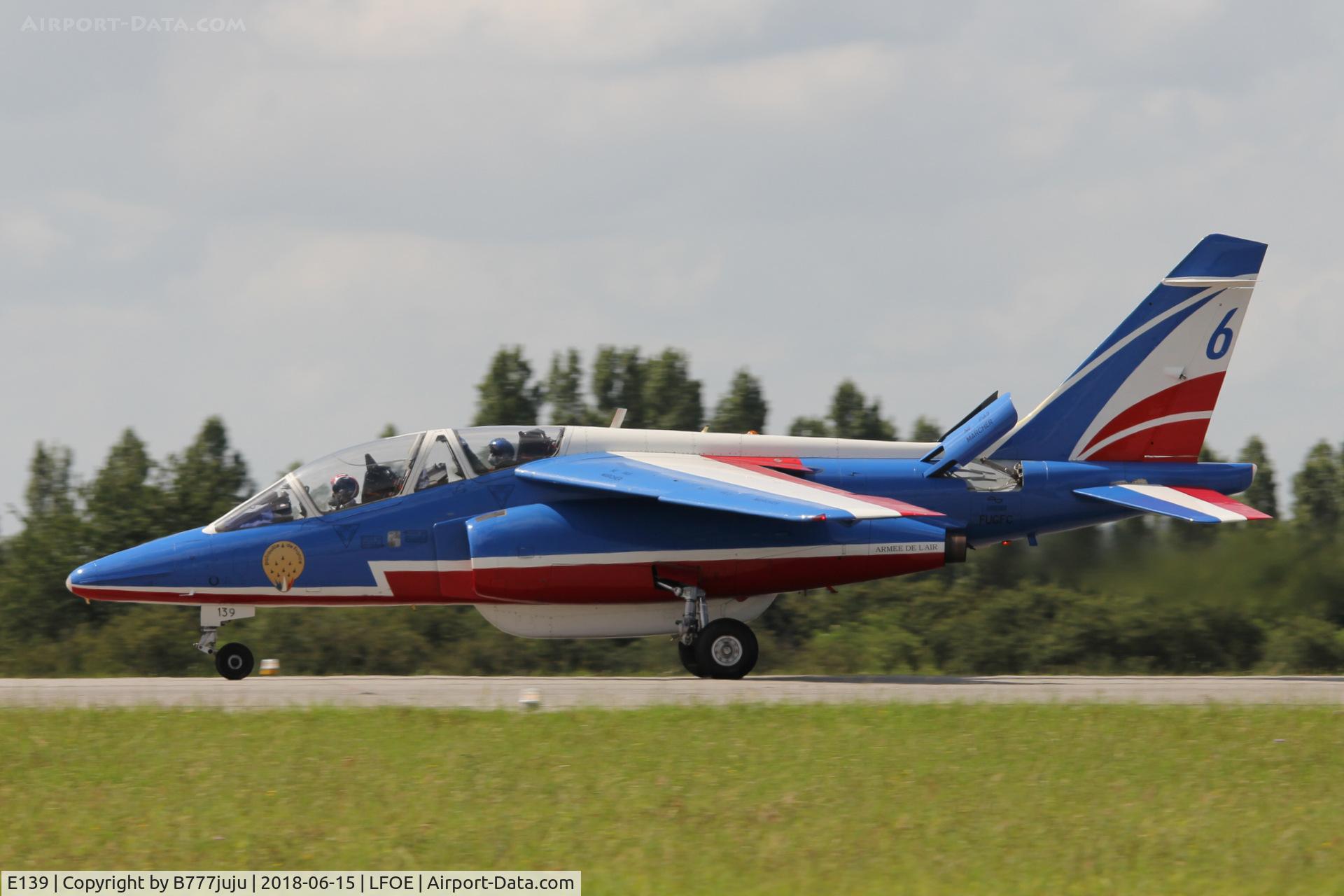 E139, Dassault-Dornier Alpha Jet E C/N E139, at Evreux