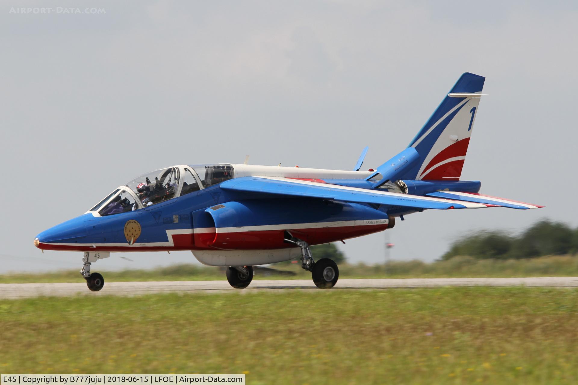 E45, Dassault-Dornier Alpha Jet E C/N E45, at Evreux