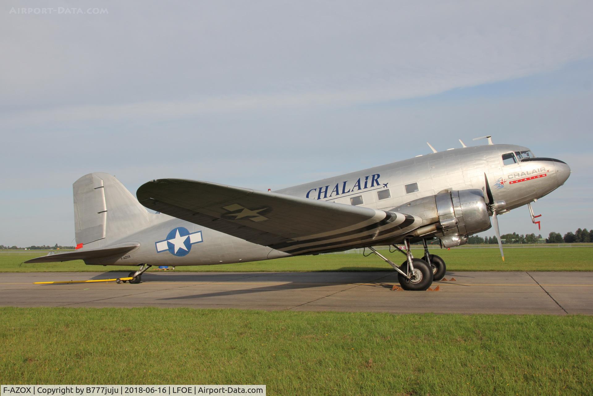 F-AZOX, 1945 Douglas DC-3C-S1C3G (C-47B-35-DK) C/N 16604, at Evreux