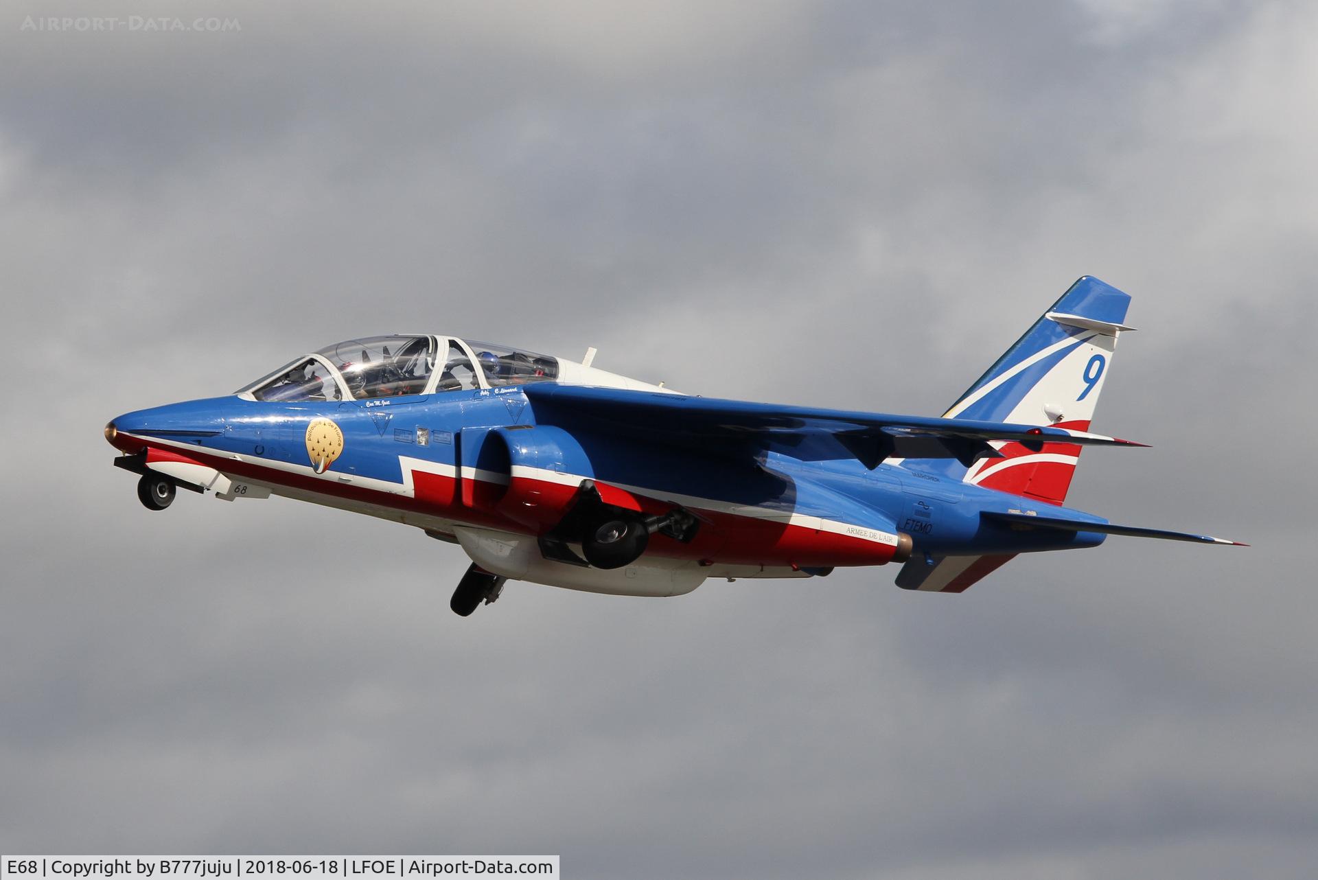 E68, Dassault-Dornier Alpha jet E C/N E68, at Evreux