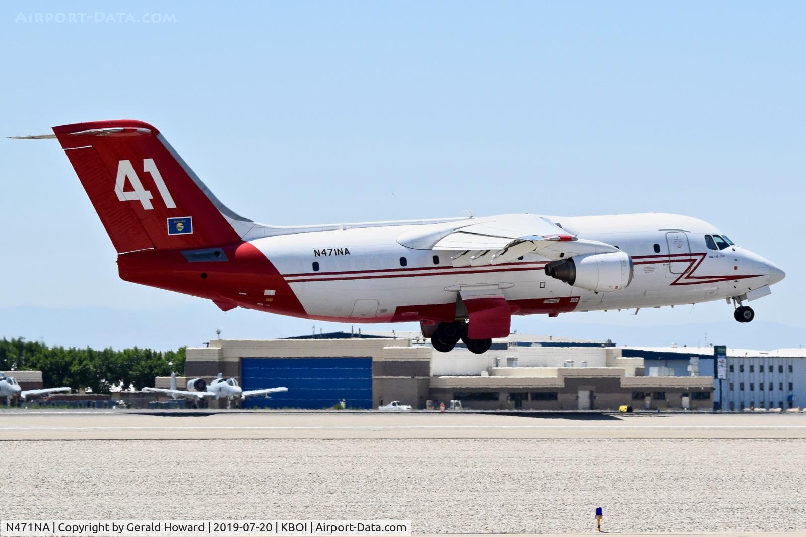 N471NA, 1989 British Aerospace BAe.146-200 C/N E2136, Take off from RWY 28R.